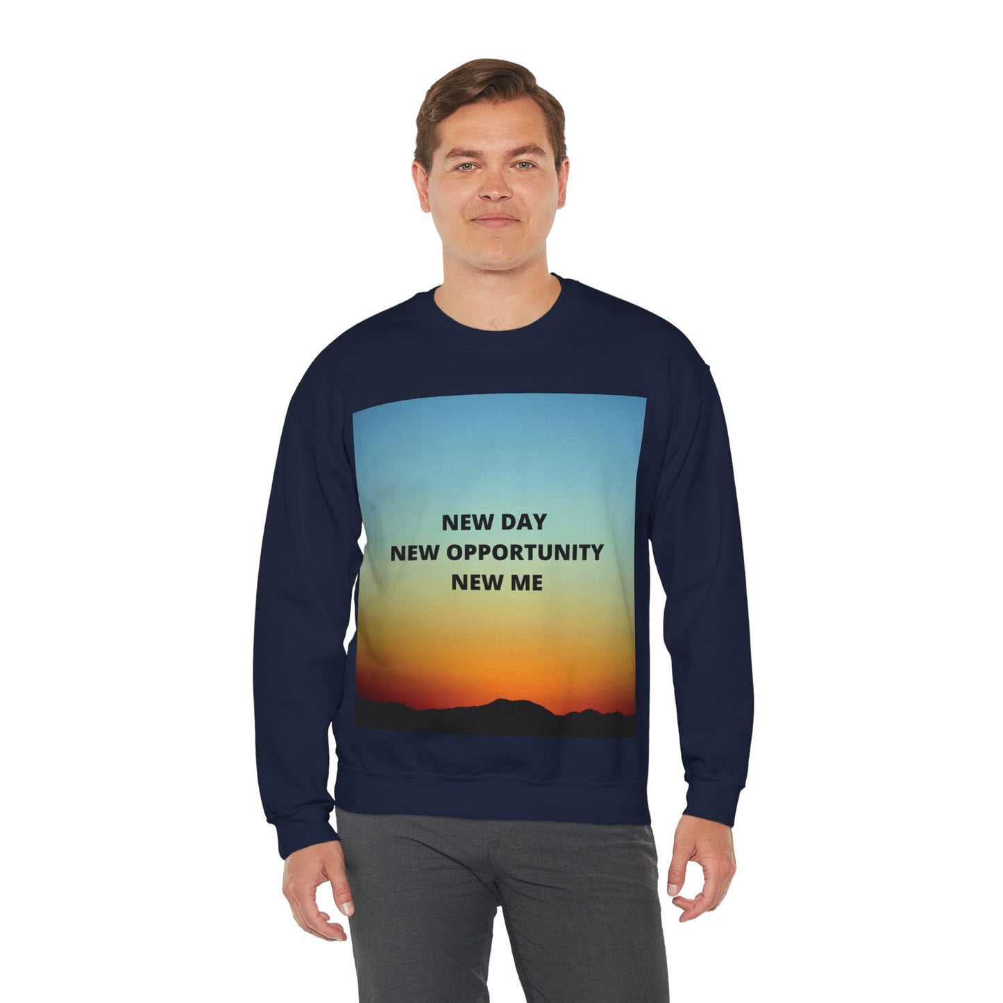 NEW DAY NEW OPPORTUNITY NEW ME Unisex Heavy Blend™ Crewneck Sweatshirt