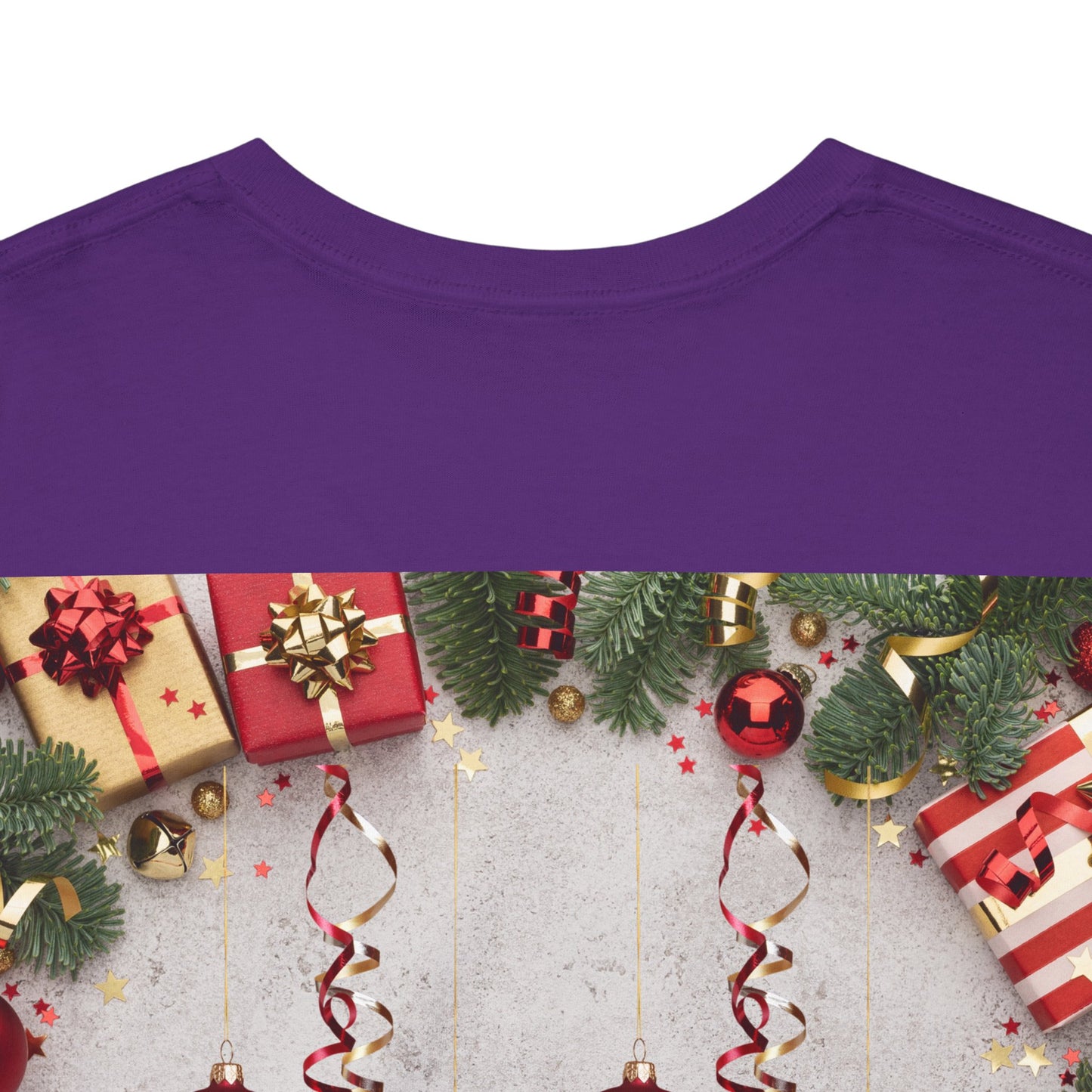 Christmas-Themed Unisex Heavy Cotton Tee, Holiday Gift, Festive Apparel, Family Gatherings, New Year Celebrations, Cute Christmas Shirt