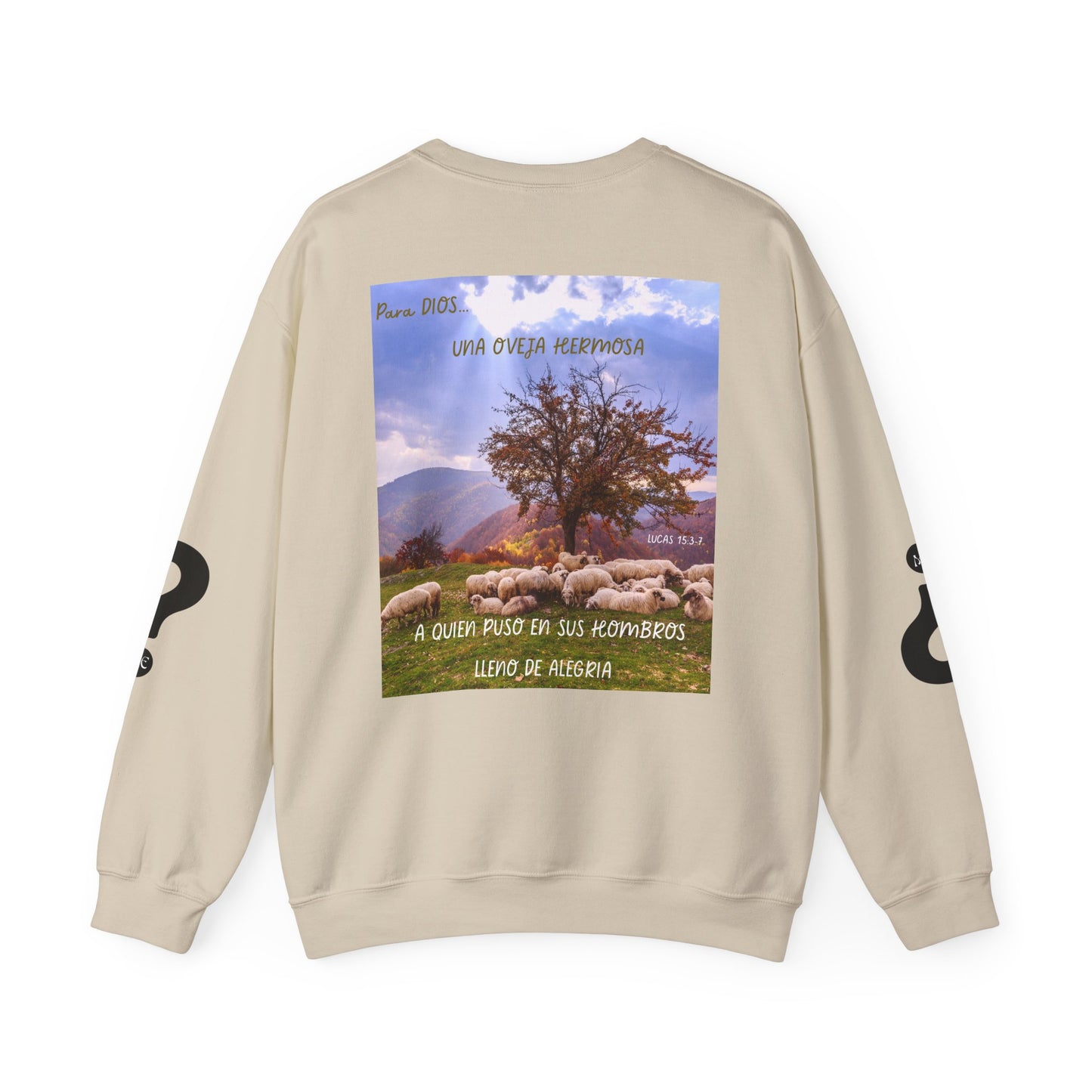 OVEJA NEGRA Crewneck Sweatshirt, Perfect Gift for Animal Lovers, Farmhouse Style, Pastoral Vibe, Ideal for Holidays