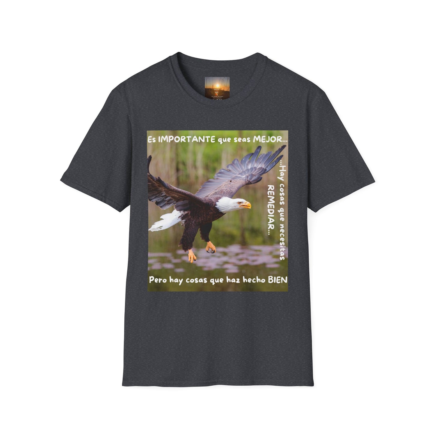 Puedes ser MEJOR Inspirational Eagle T-Shirt, Motivational Aviary Tee, Unisex Graphic Shirt, Perfect Gift for Nature Lovers