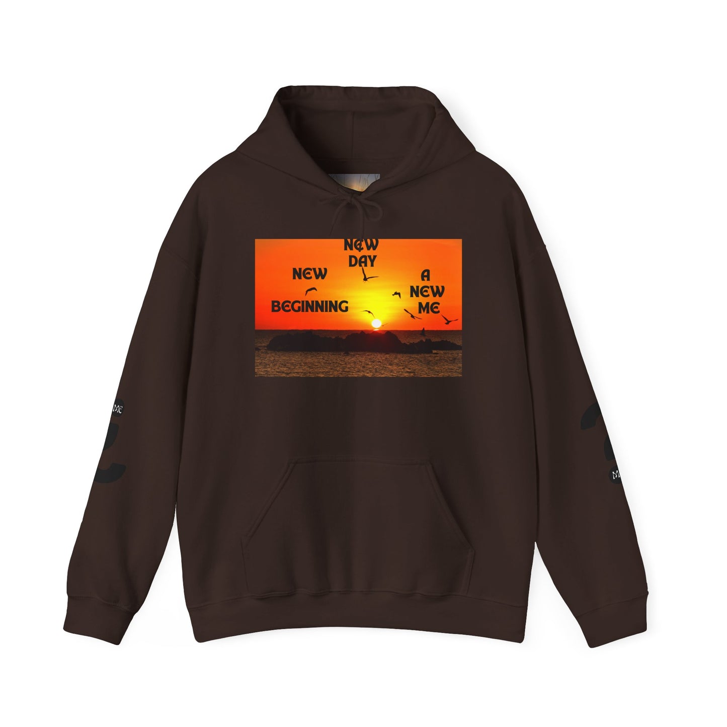 New Day, New Me Motivational Hoodie - Cozy Unisex Sweatshirt for Inspiration, Self-Care, Fitness Goals, Gift for Him, Her