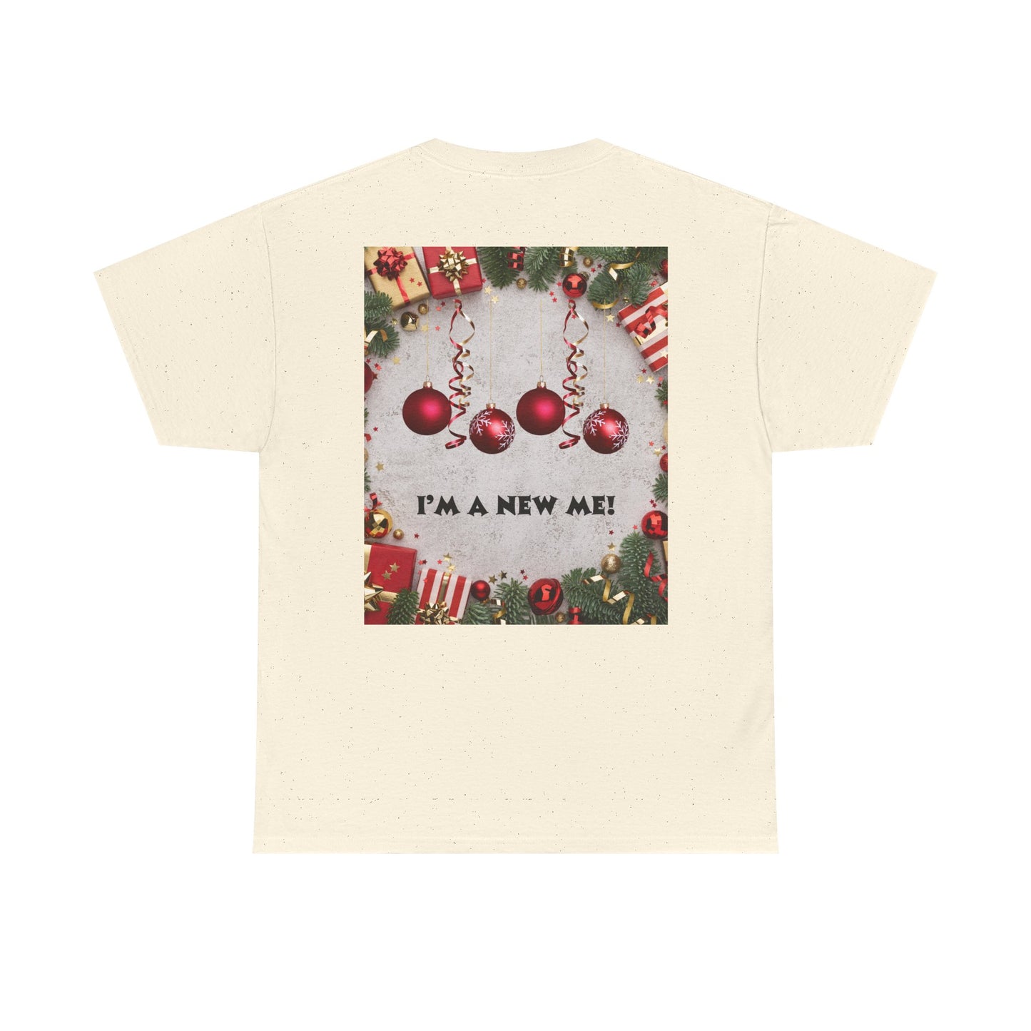 Christmas-Themed Unisex Heavy Cotton Tee, Holiday Gift, Festive Apparel, Family Gatherings, New Year Celebrations, Cute Christmas Shirt