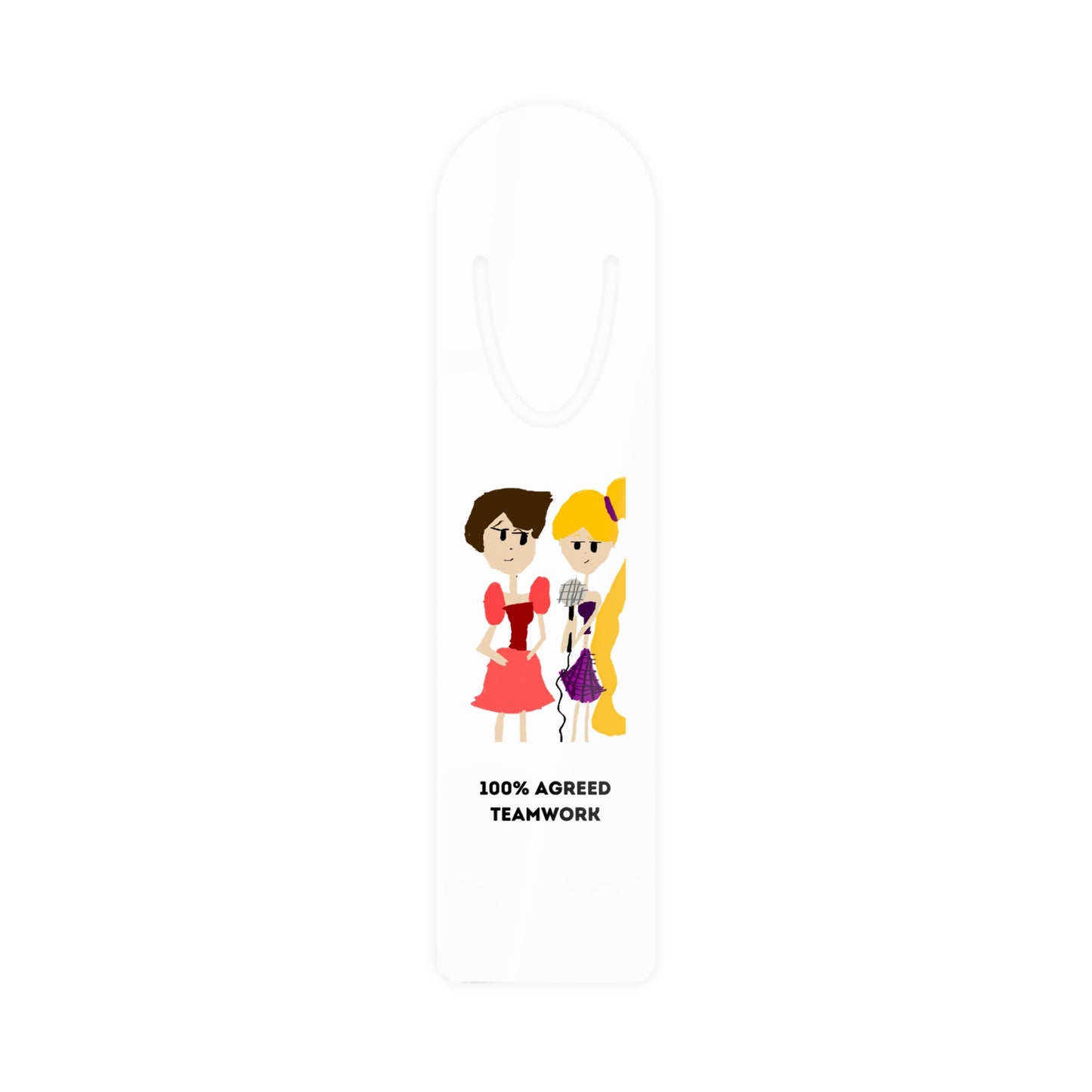 100 % AGREED TEAMWORK ISAAC IDYER ARTS DESINGS Bookmark