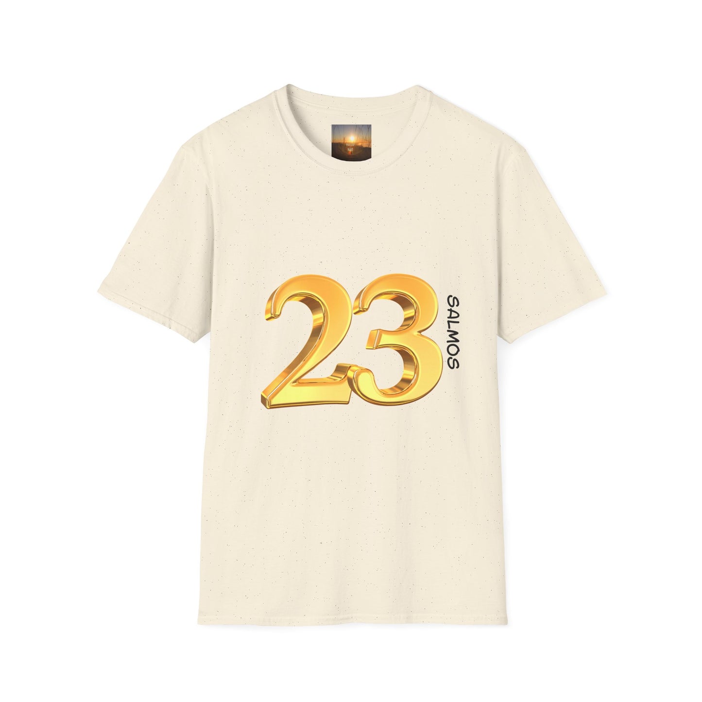 SALMOS 23 Inspirational Unisex T-Shirt with Psalm 23 Design, Motivational Gift for Friends, Faith-Based Apparel, Religious Shirt, Casual Wear