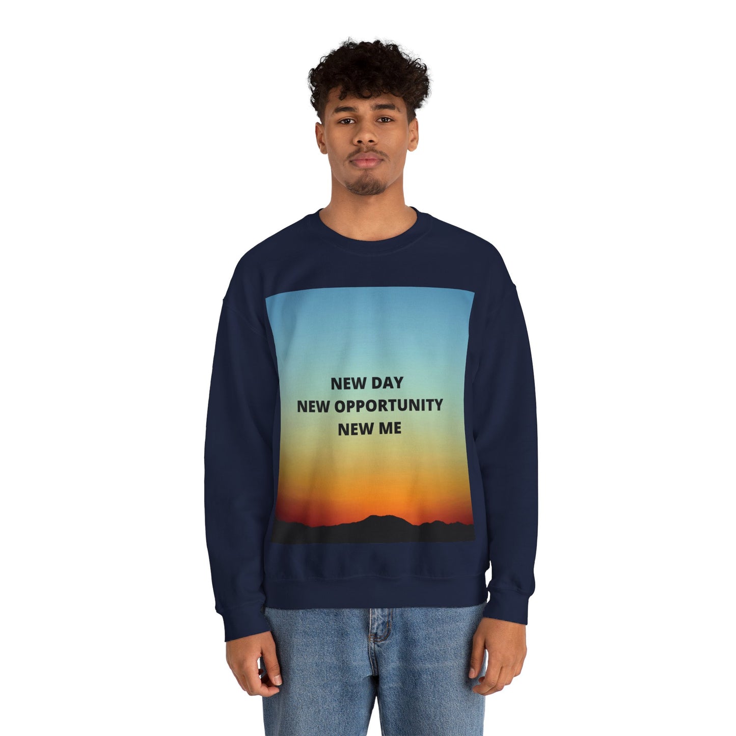 NEW DAY NEW OPPORTUNITY NEW ME Unisex Heavy Blend™ Crewneck Sweatshirt