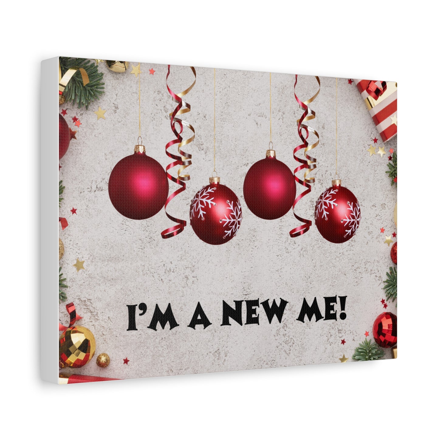 Festive Wall Art, Holiday Décor, Canvas Print, Christmas Home Decoration, New Year Celebrations