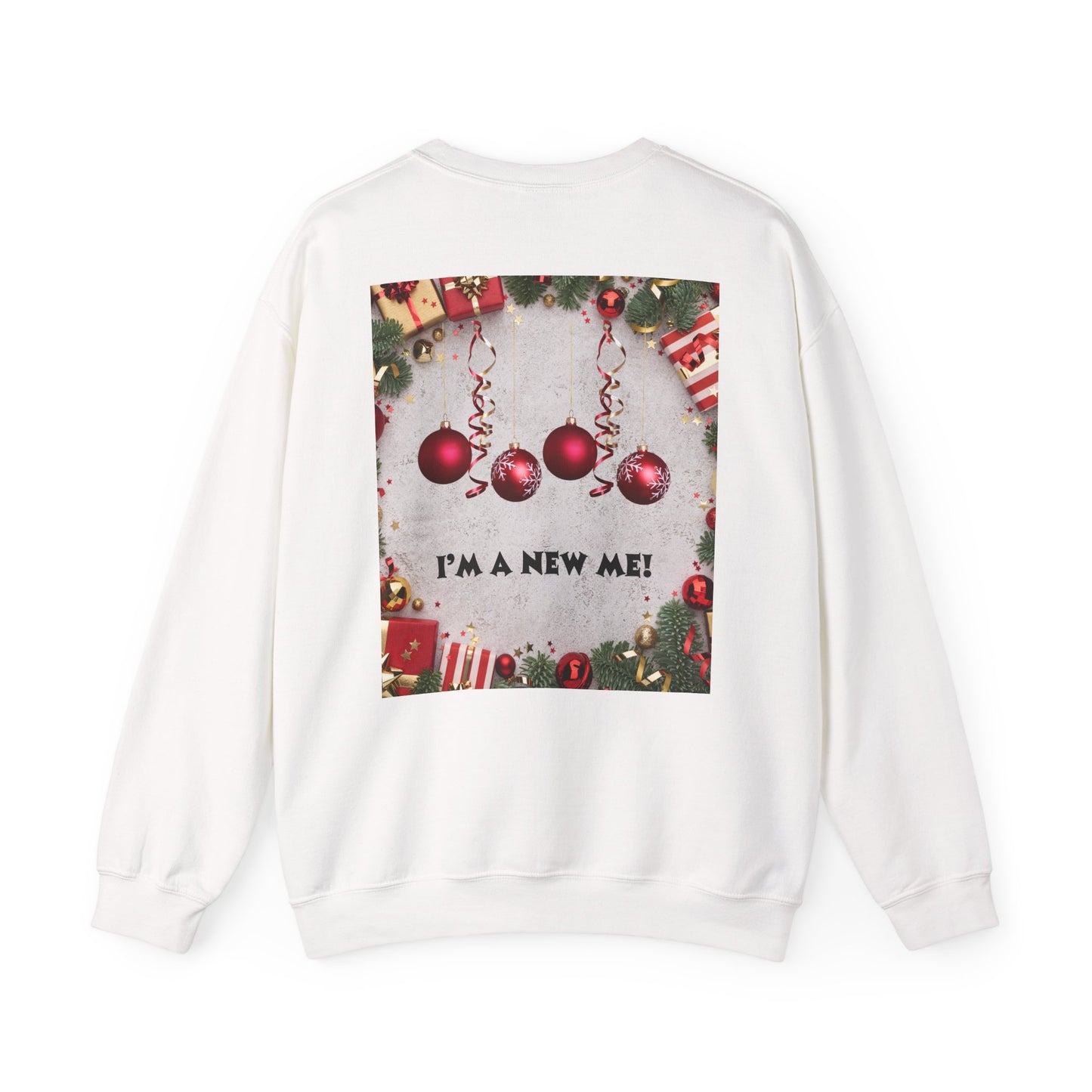 Cozy Christmas Sweatshirt - Reflect Empathy & Be A New You, Holiday Gift, Winter Fashion, Christmas Celebration, Unisex Crewneck