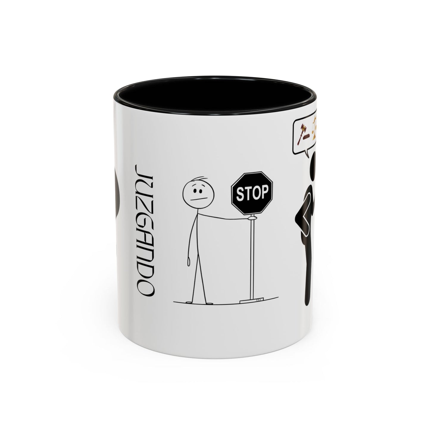 JUZGANDO Coffee Mug for Everyday Laughs, Funny Gift for Coffee Lovers, Quirky Office Mug, Unique Holiday Gift, Playful Drinkware