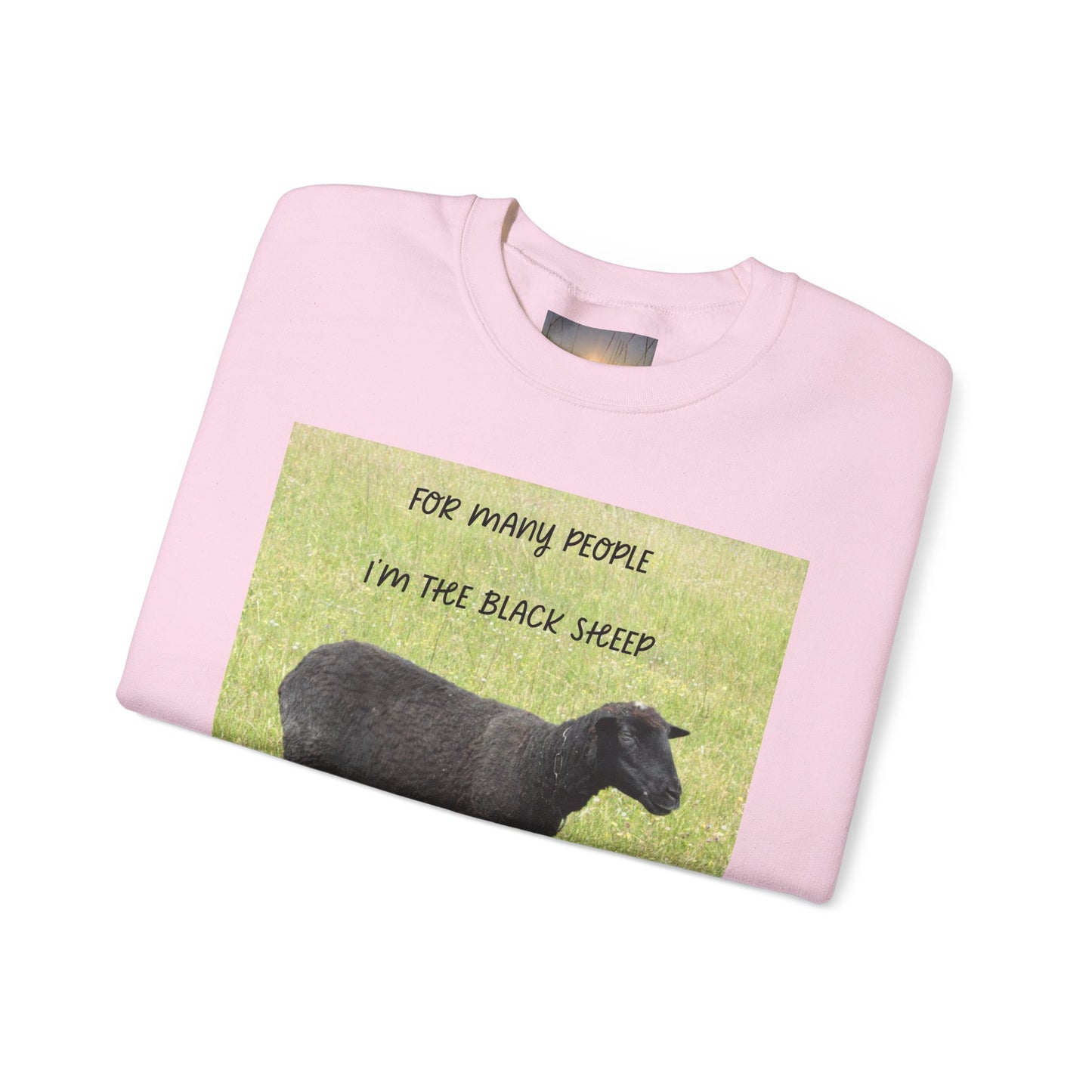 Black Sheep Crewneck Sweatshirt, Funny Gift for Introverts, Cozy Unisex Sweatshirt, Perfect for Casual Wear, Unique Gift Idea