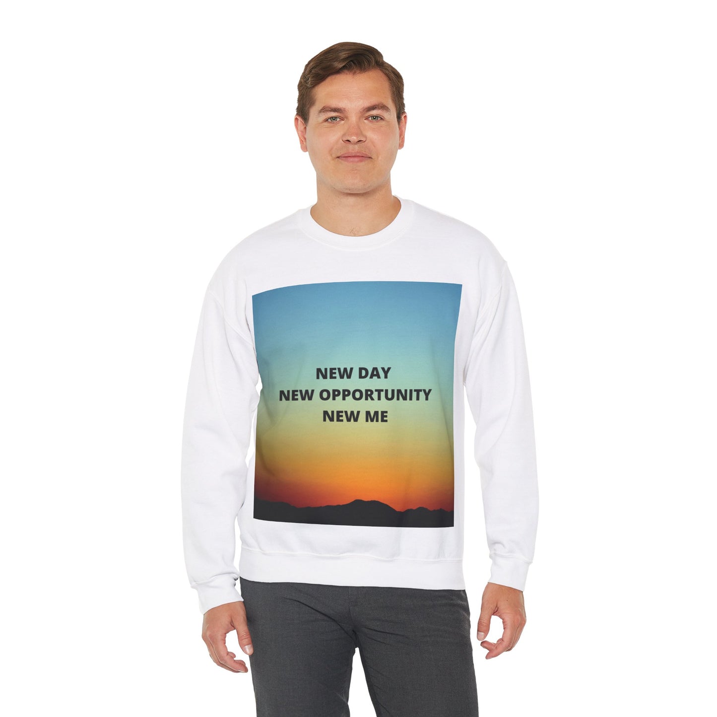 NEW DAY NEW OPPORTUNITY NEW ME Unisex Heavy Blend™ Crewneck Sweatshirt