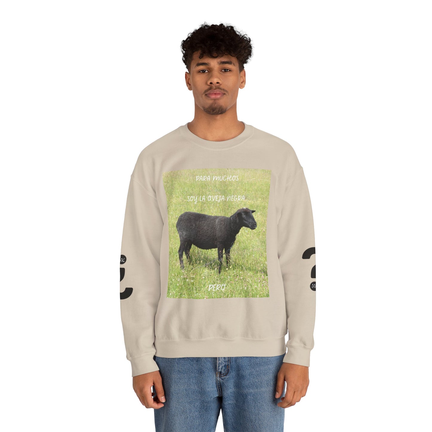 OVEJA NEGRA Crewneck Sweatshirt, Perfect Gift for Animal Lovers, Farmhouse Style, Pastoral Vibe, Ideal for Holidays