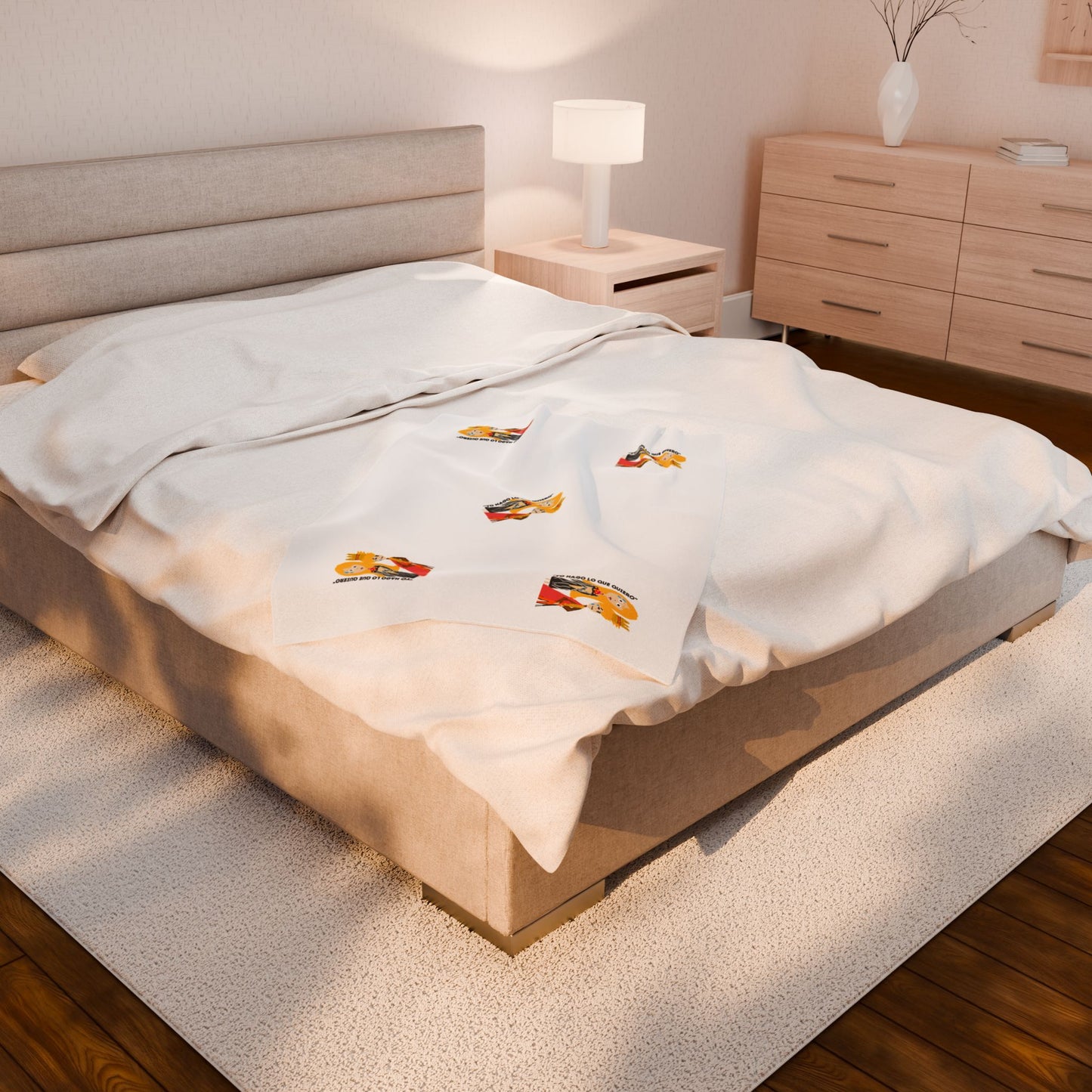 YO HAGO LO QUE QUIERO Velveteen Plush Blanket
