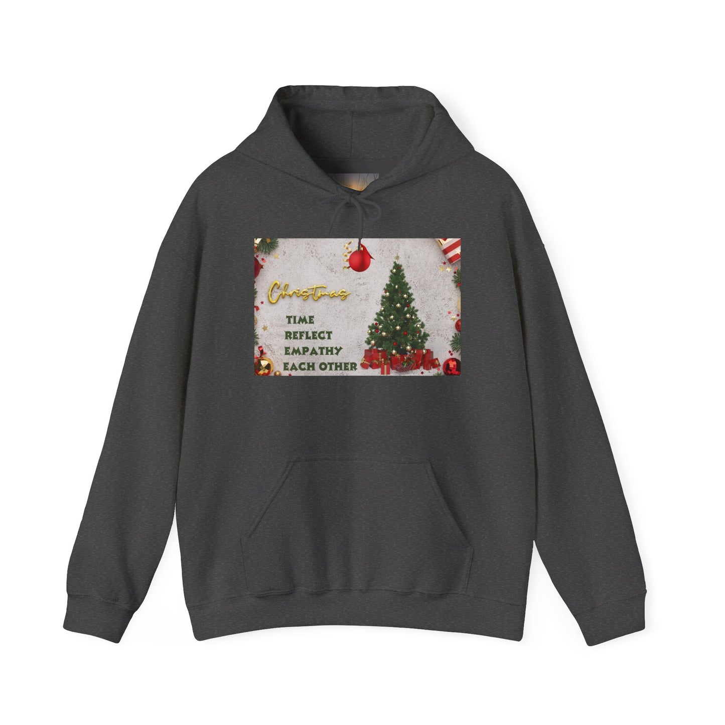 Christmas Vibe Hoodie, Festive Sweatshirt for Holiday Celebrations, Cozy Gift for Friends and Family, Unisex Winter Wear, Reflect Empathy