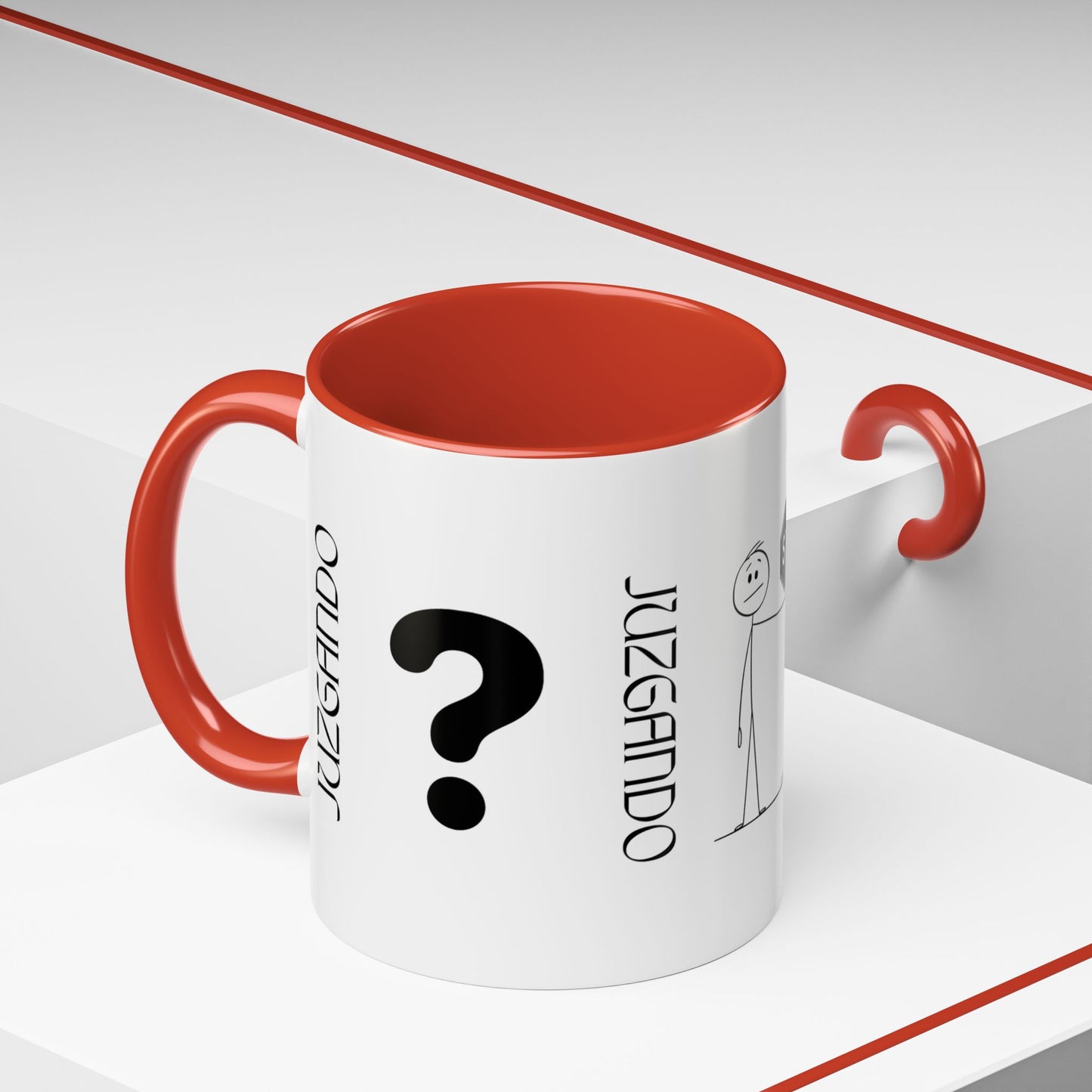 JUZGANDO Coffee Mug for Everyday Laughs, Funny Gift for Coffee Lovers, Quirky Office Mug, Unique Holiday Gift, Playful Drinkware