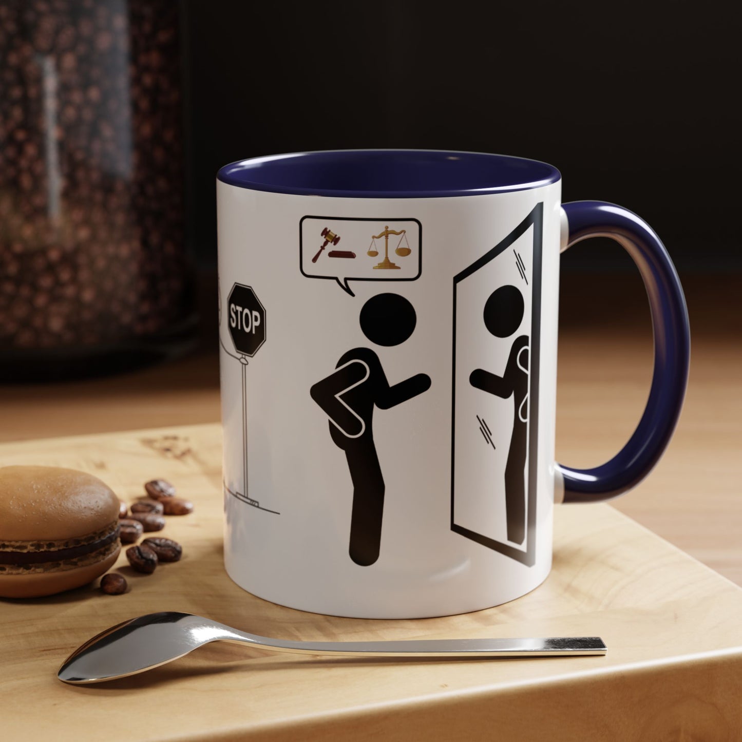 JUZGANDO Coffee Mug for Everyday Laughs, Funny Gift for Coffee Lovers, Quirky Office Mug, Unique Holiday Gift, Playful Drinkware