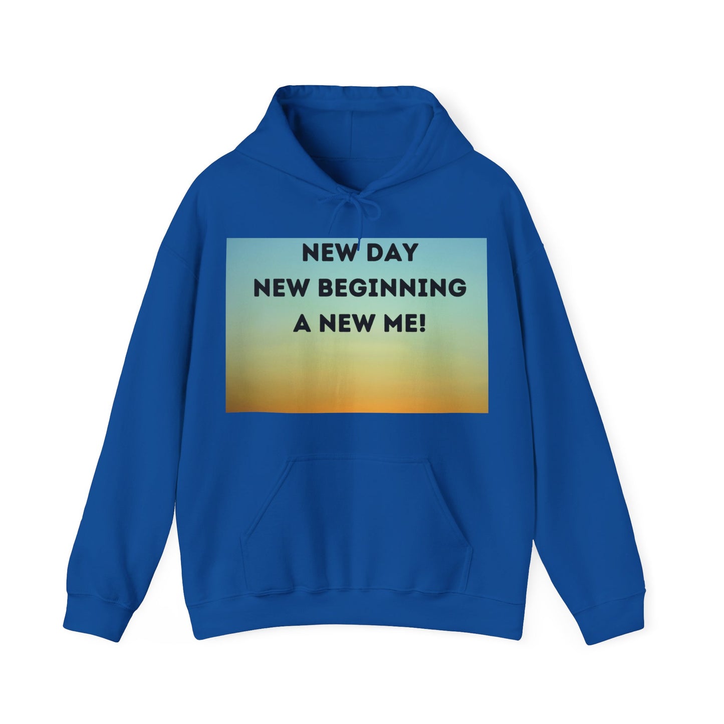 NEW DAY NEW BEGINNING A NEW ME Unisex Heavy Blend™ Hooded Sweatshirt