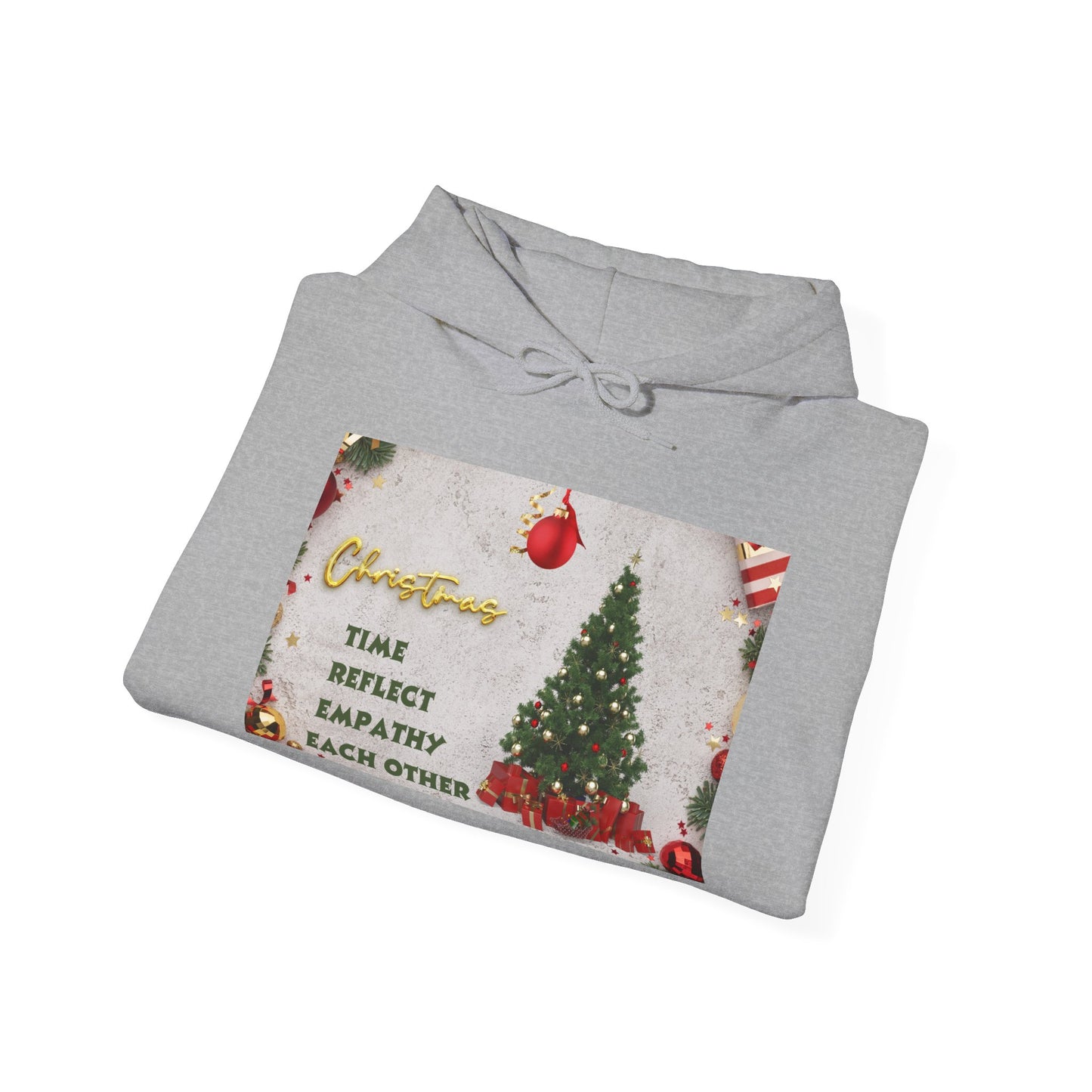 Christmas Vibe Hoodie, Festive Sweatshirt for Holiday Celebrations, Cozy Gift for Friends and Family, Unisex Winter Wear, Reflect Empathy