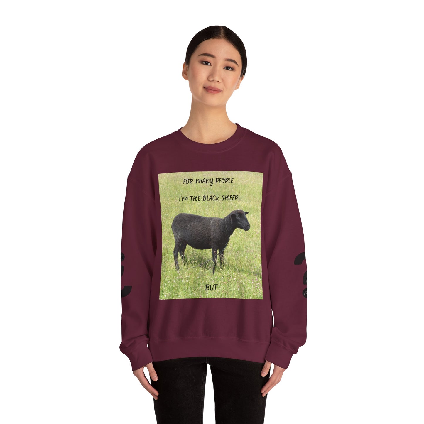 Black Sheep Crewneck Sweatshirt, Funny Gift for Introverts, Cozy Unisex Sweatshirt, Perfect for Casual Wear, Unique Gift Idea