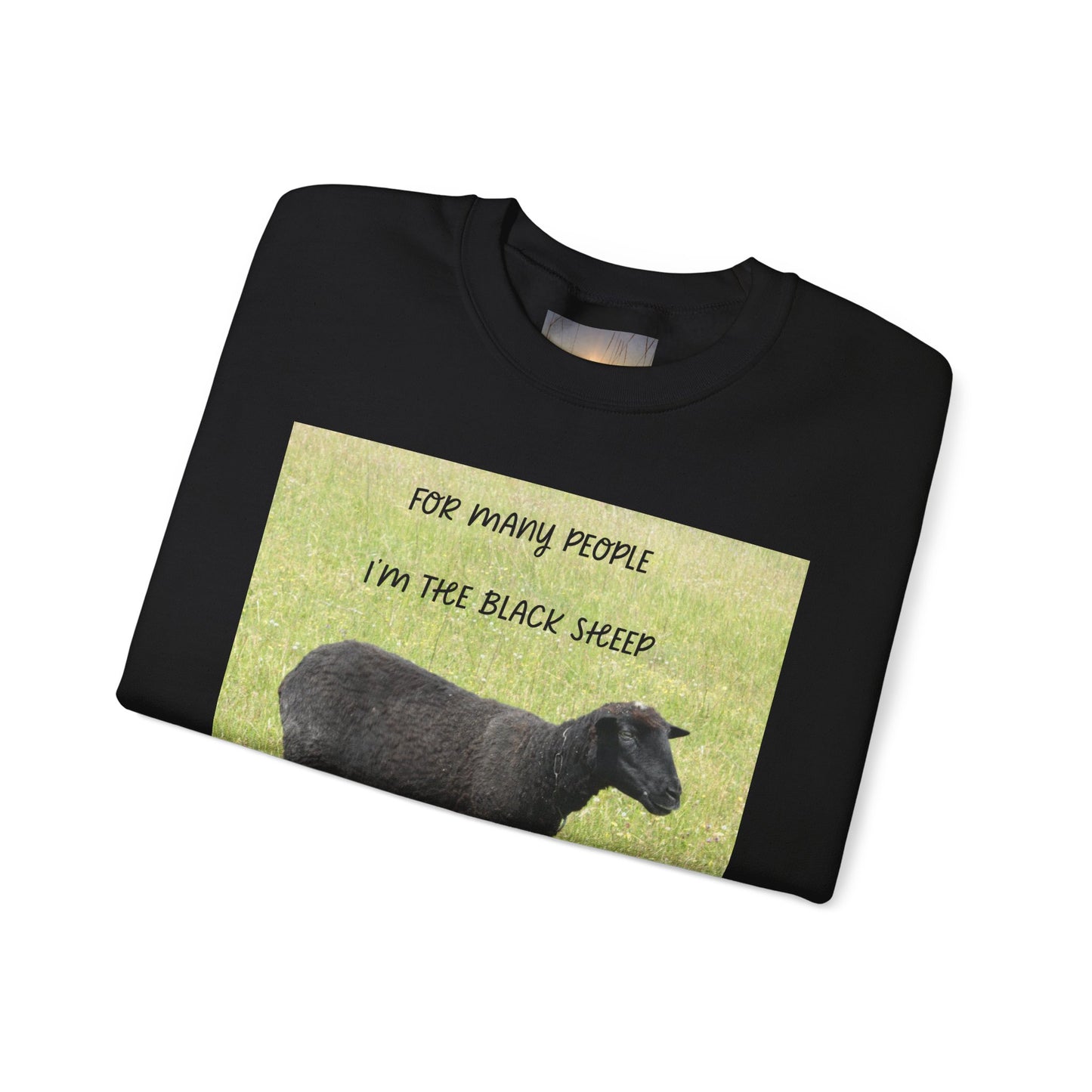 Black Sheep Crewneck Sweatshirt, Funny Gift for Introverts, Cozy Unisex Sweatshirt, Perfect for Casual Wear, Unique Gift Idea