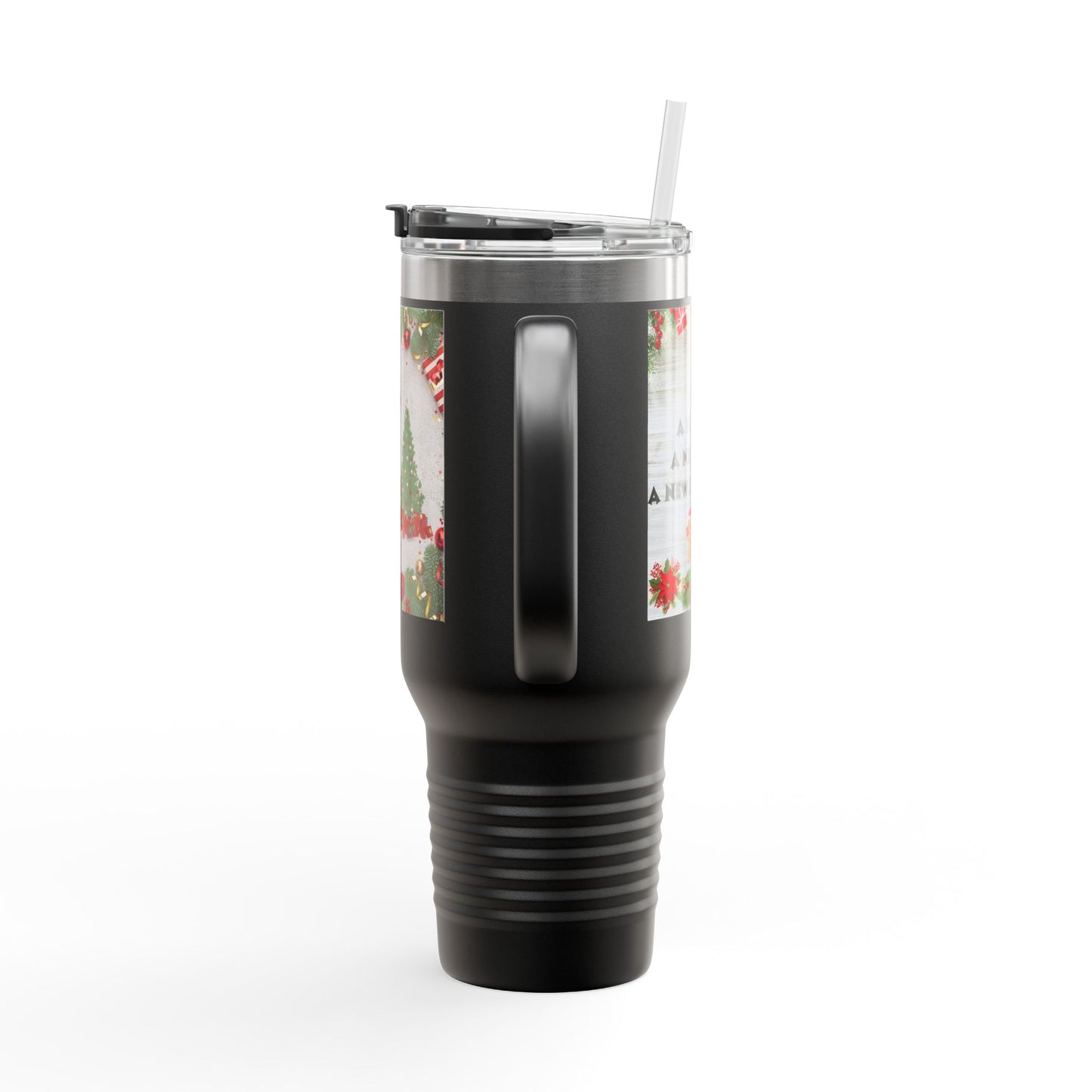 Holiday Insulated Travel Mug, 40oz | Christmas Gift, Travel Coffee Cup, Winter Drinkware, Reusable Mug, Eco-Friendly Beverage Container
