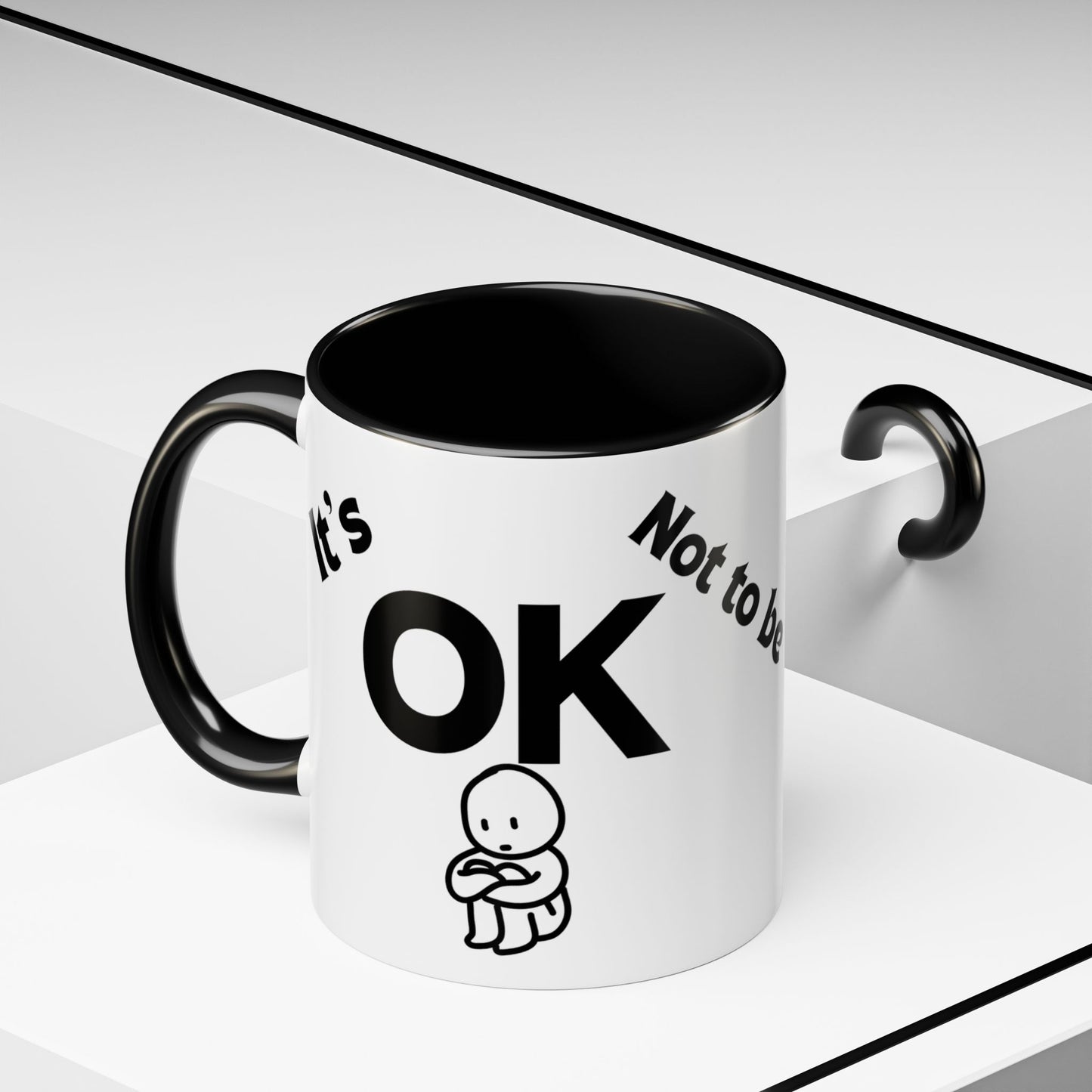 IT'S OK Inspirational Coffee Mug, Motivational Gift for Friends, Positive Affirmation Mug, Encouragement, Daily Inspiration Coffee Cup