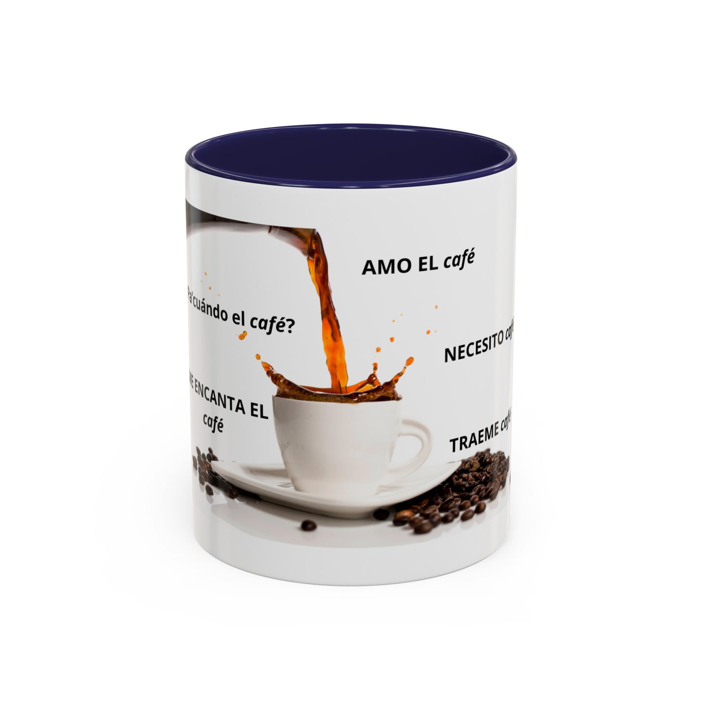 NEW ME IM AMO EL café Accent Coffee Mug (11, 15oz)