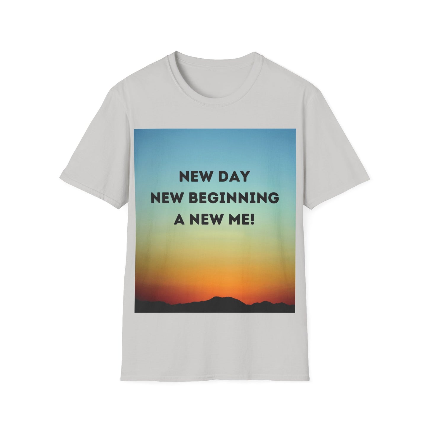 NEW DAY NEW BEGINNING A NEW ME Unisex Softstyle T-Shirt