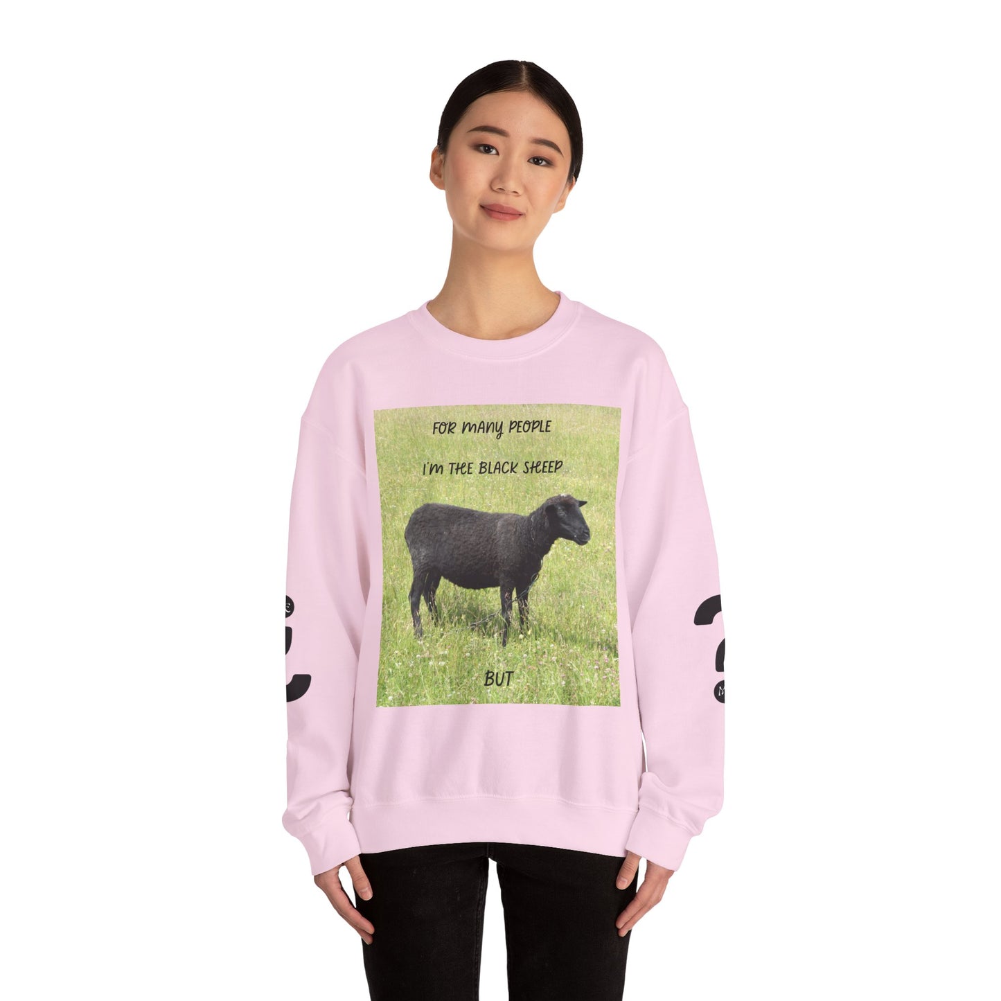 Black Sheep Crewneck Sweatshirt, Funny Gift for Introverts, Cozy Unisex Sweatshirt, Perfect for Casual Wear, Unique Gift Idea