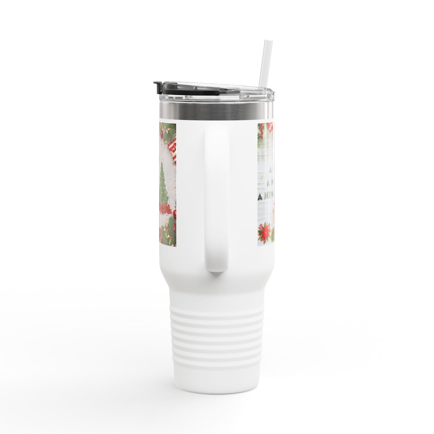 Holiday Insulated Travel Mug, 40oz | Christmas Gift, Travel Coffee Cup, Winter Drinkware, Reusable Mug, Eco-Friendly Beverage Container