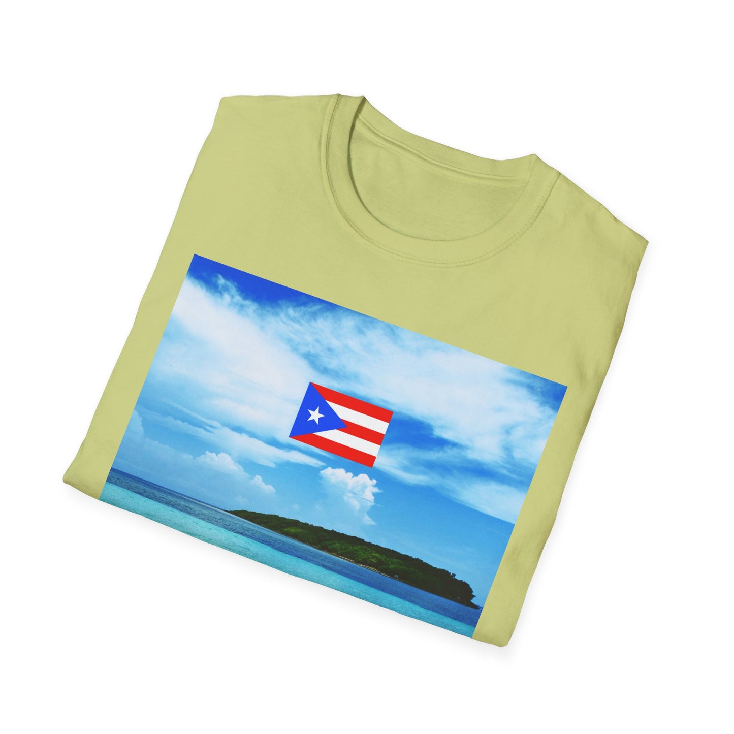 Puerto Rico Pride T-Shirt, Beach Vacation Tee, Unisex Graphic Shirt, Lighthouse Design, Caribbean Summer Wear
