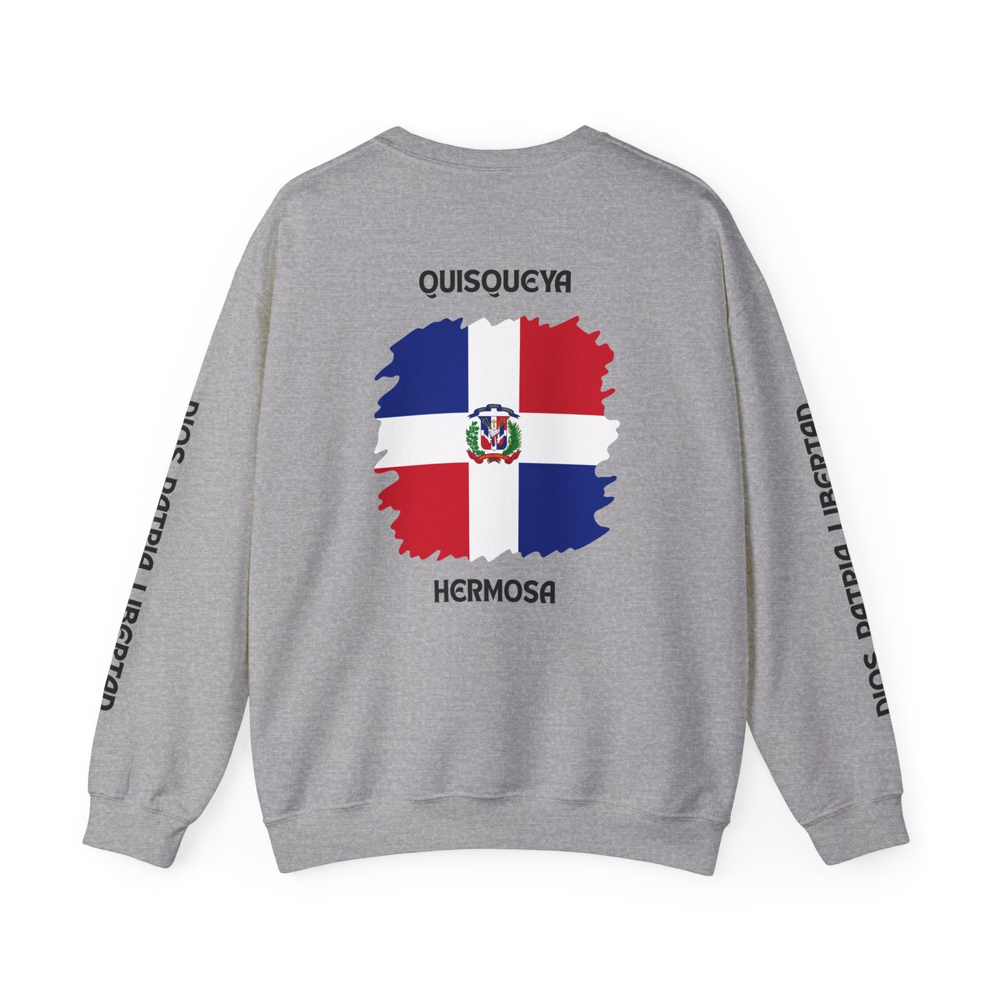 QUISQUEYA HERMOSA Tropical Paradise Sweatshirt - Dios Patria Libertad, Quisqueya Hermosa, Dominican Republic Gift, Beach Vibes, Unisex Crewneck