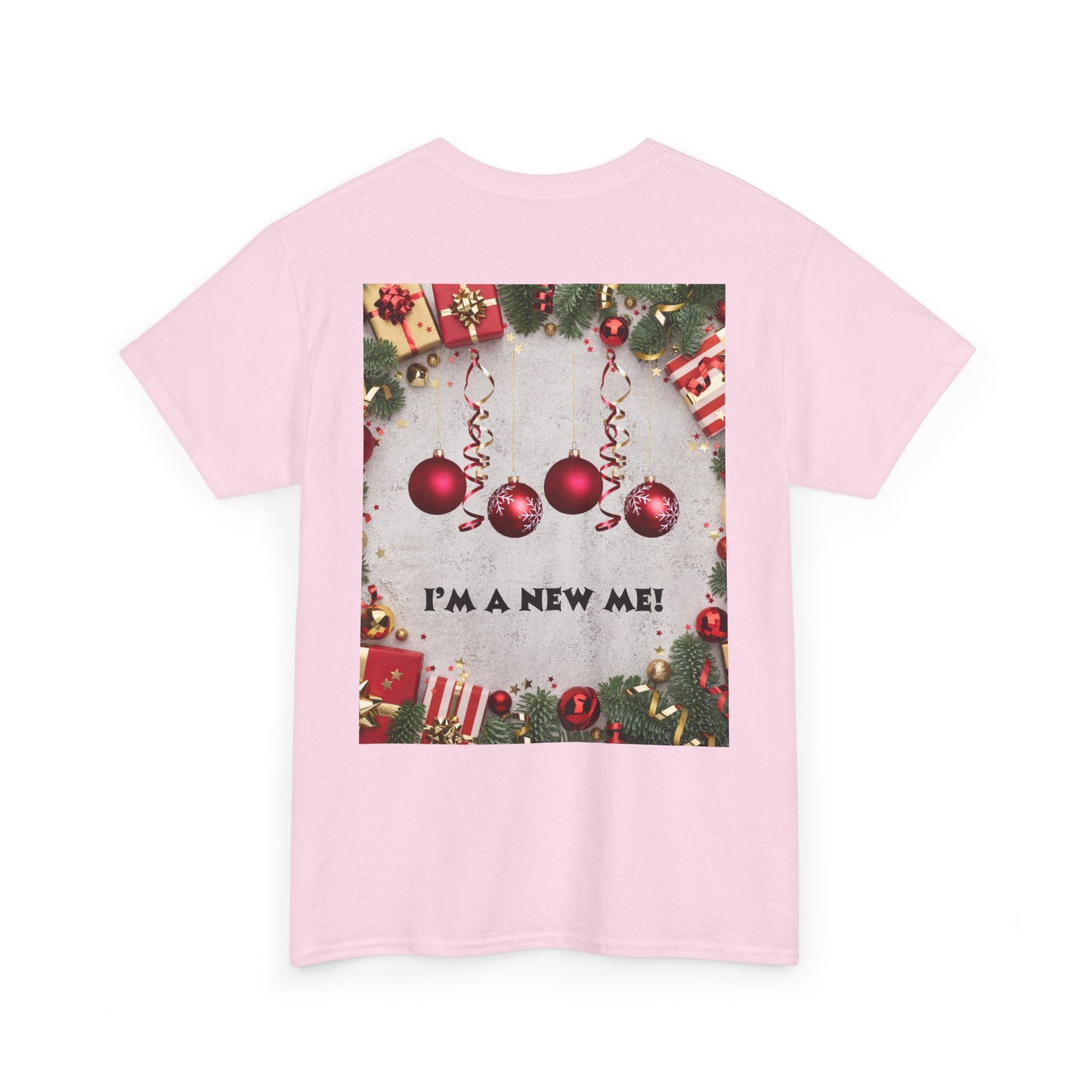 Christmas-Themed Unisex Heavy Cotton Tee, Holiday Gift, Festive Apparel, Family Gatherings, New Year Celebrations, Cute Christmas Shirt