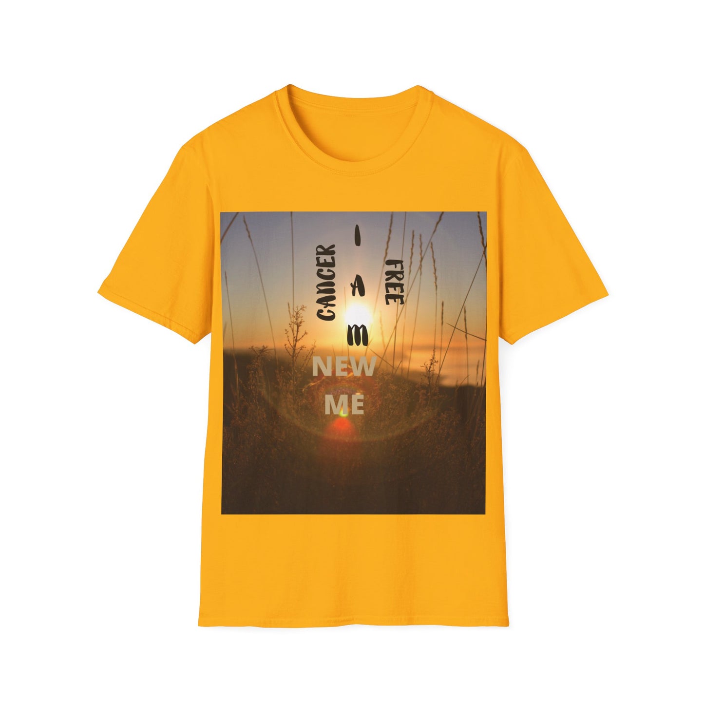 CANCER FREE I AM NEW ME Unisex Softstyle T-Shirt