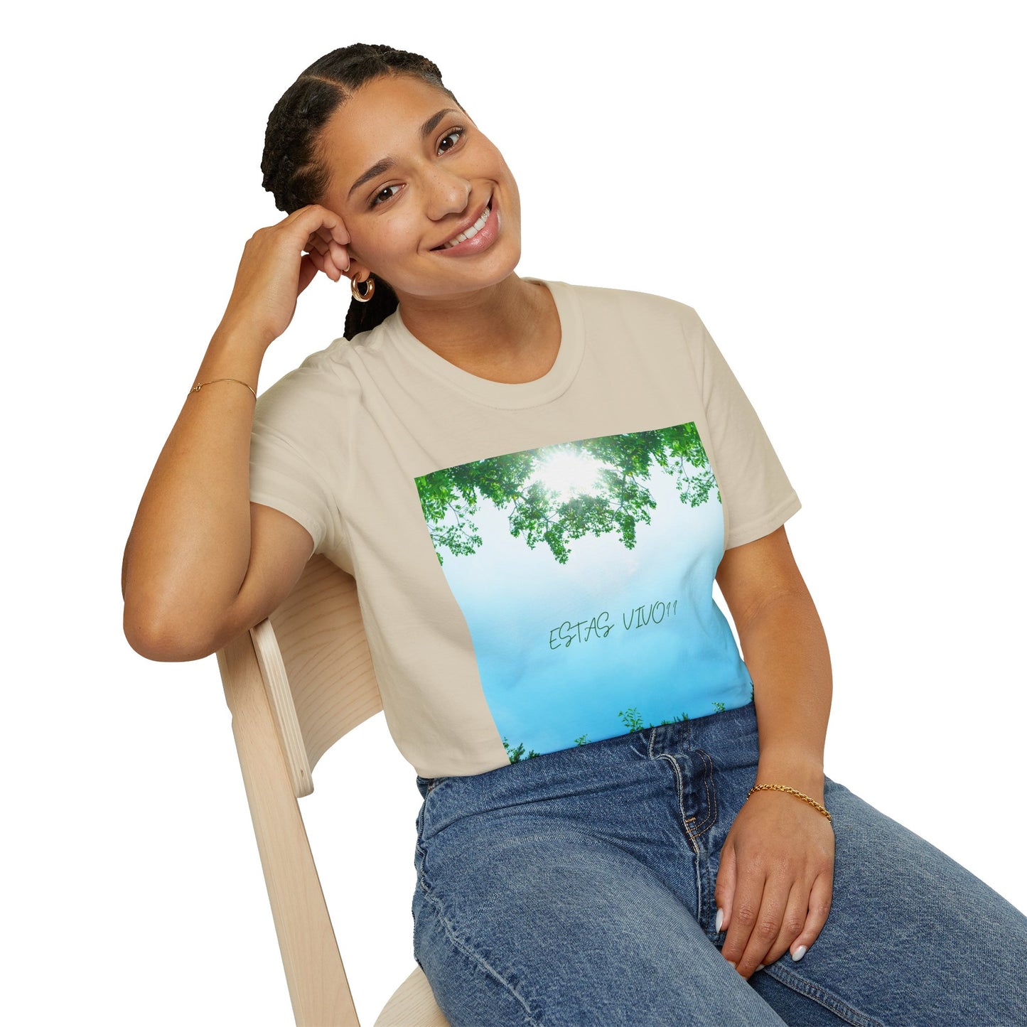 ESTAS VIVO? Serene Nature T-Shirt, Yoga Wear, Mindfulness Tee, Inspirational Shirt, Relaxation Gift, Unisex Summer Top