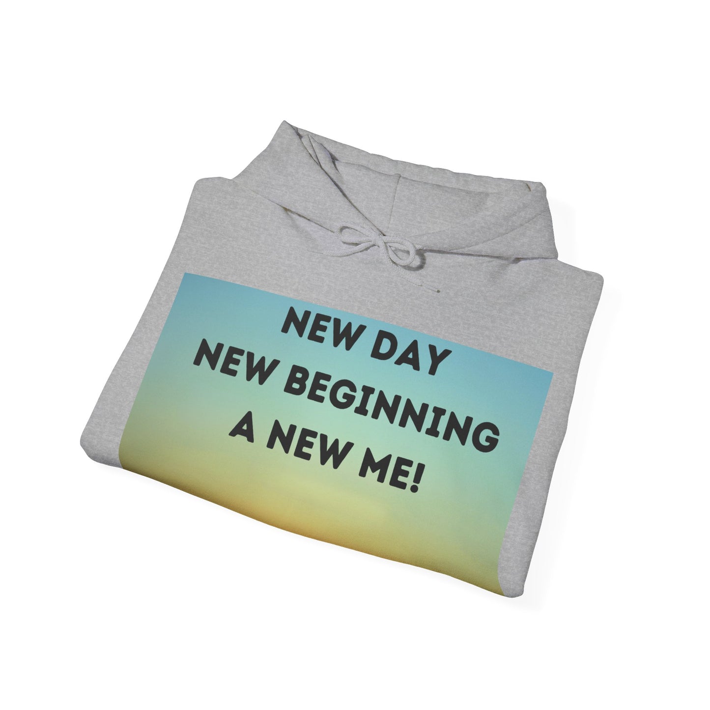 NEW DAY NEW BEGINNING A NEW ME Unisex Heavy Blend™ Hooded Sweatshirt