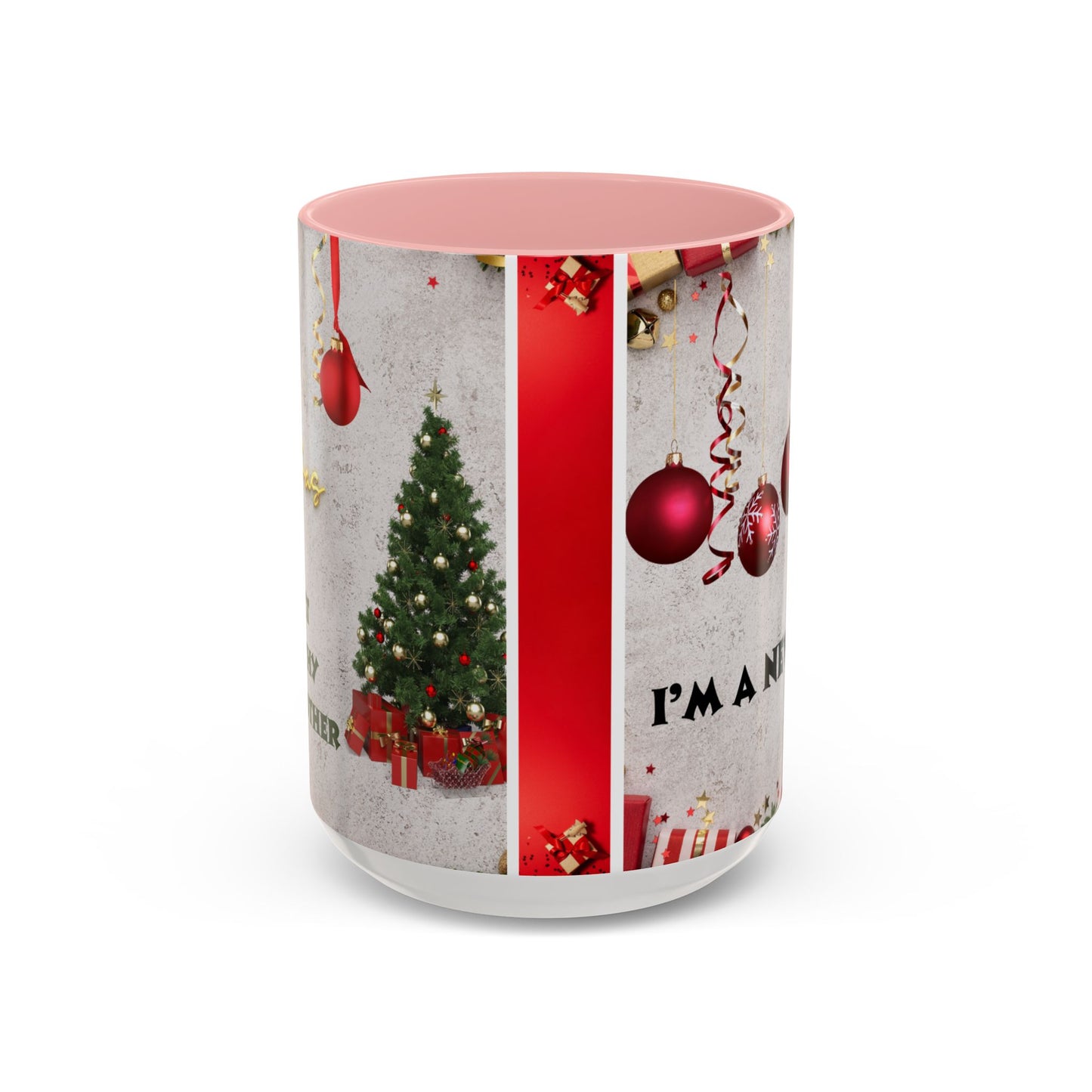 Festive Accent Coffee Mug for New Beginnings, Holiday Gift for Friends, Christmas Celebration, Unique Home Decor, Motivational Drinkware