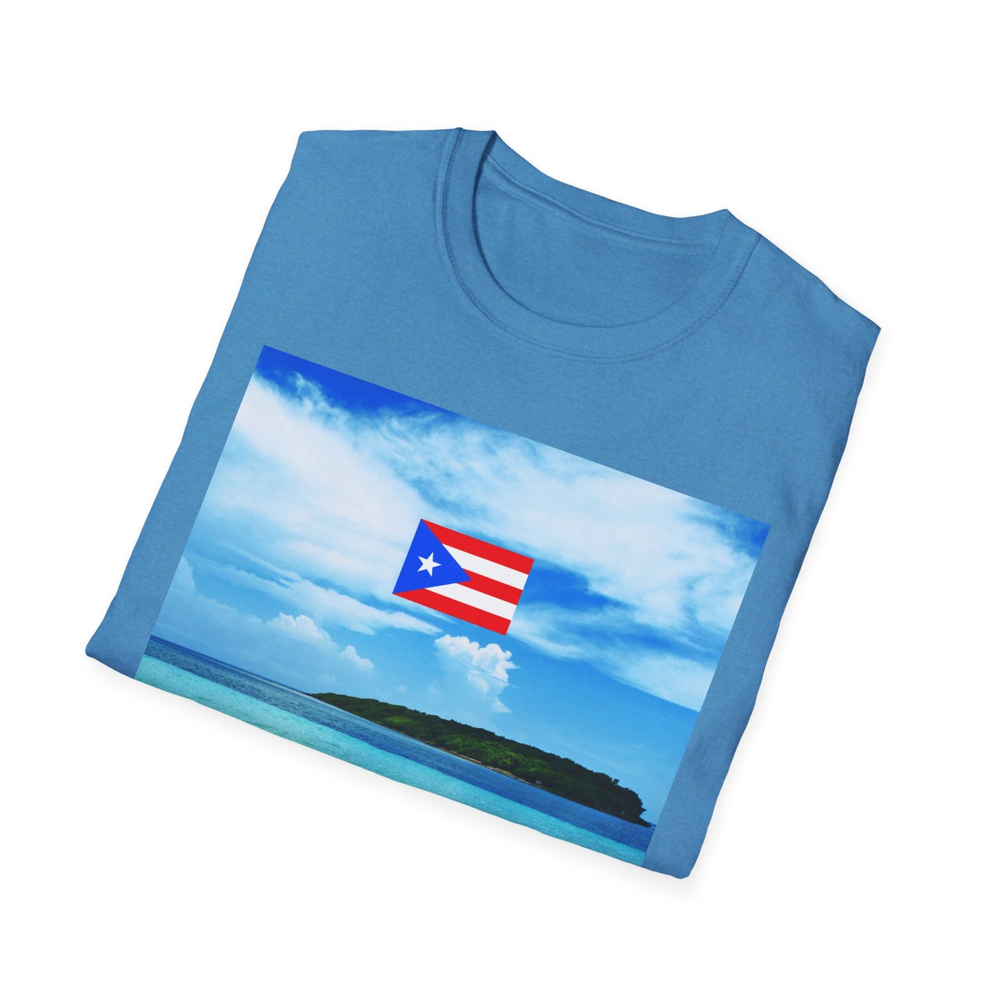 Puerto Rico Pride T-Shirt, Beach Vacation Tee, Unisex Graphic Shirt, Lighthouse Design, Caribbean Summer Wear