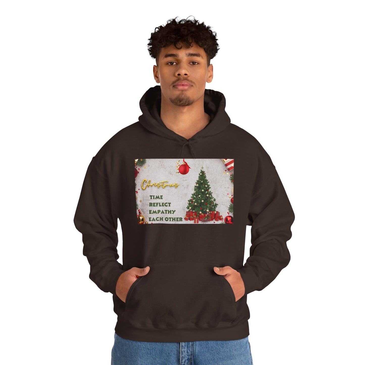 Christmas Vibe Hoodie, Festive Sweatshirt for Holiday Celebrations, Cozy Gift for Friends and Family, Unisex Winter Wear, Reflect Empathy