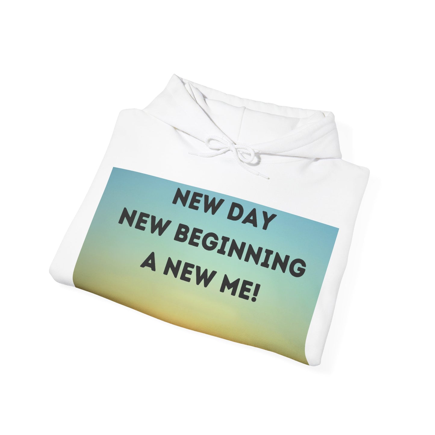 NEW DAY NEW BEGINNING A NEW ME Unisex Heavy Blend™ Hooded Sweatshirt