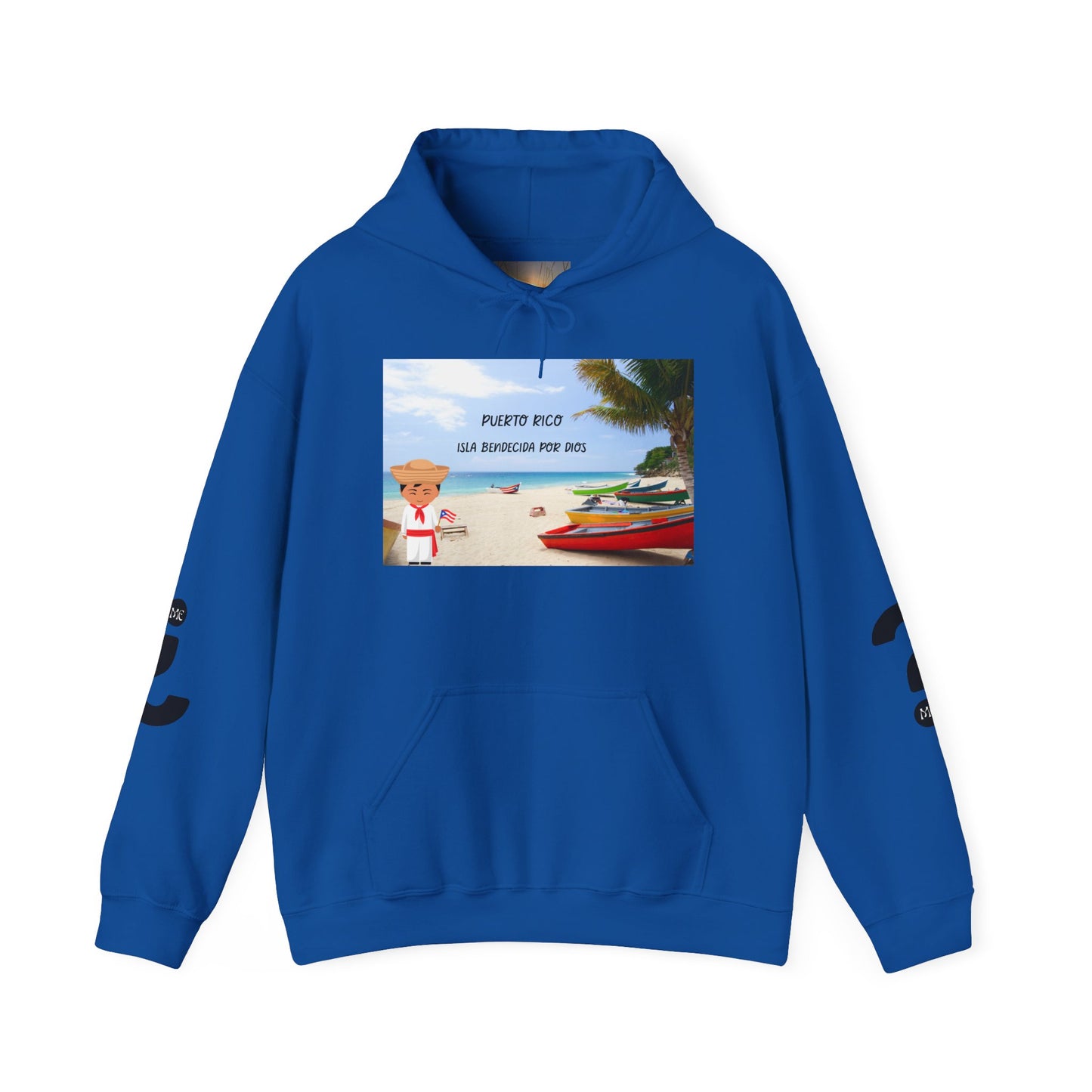 Puerto Rico Love Hooded Sweatshirt, Beach Vibes Sweatshirt, Unisex Vacation Hoodie, Island Life Apparel, Tropical Gift for Travelers
