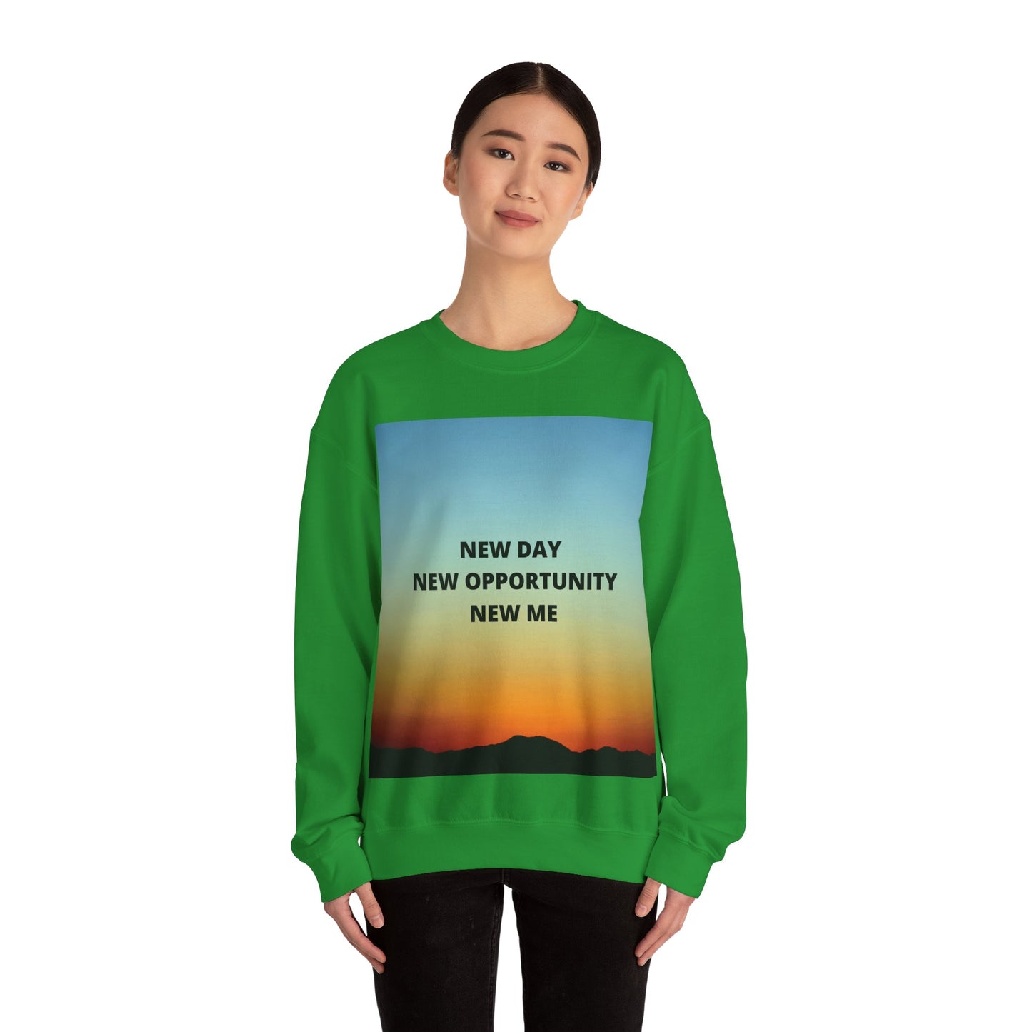 NEW DAY NEW OPPORTUNITY NEW ME Unisex Heavy Blend™ Crewneck Sweatshirt