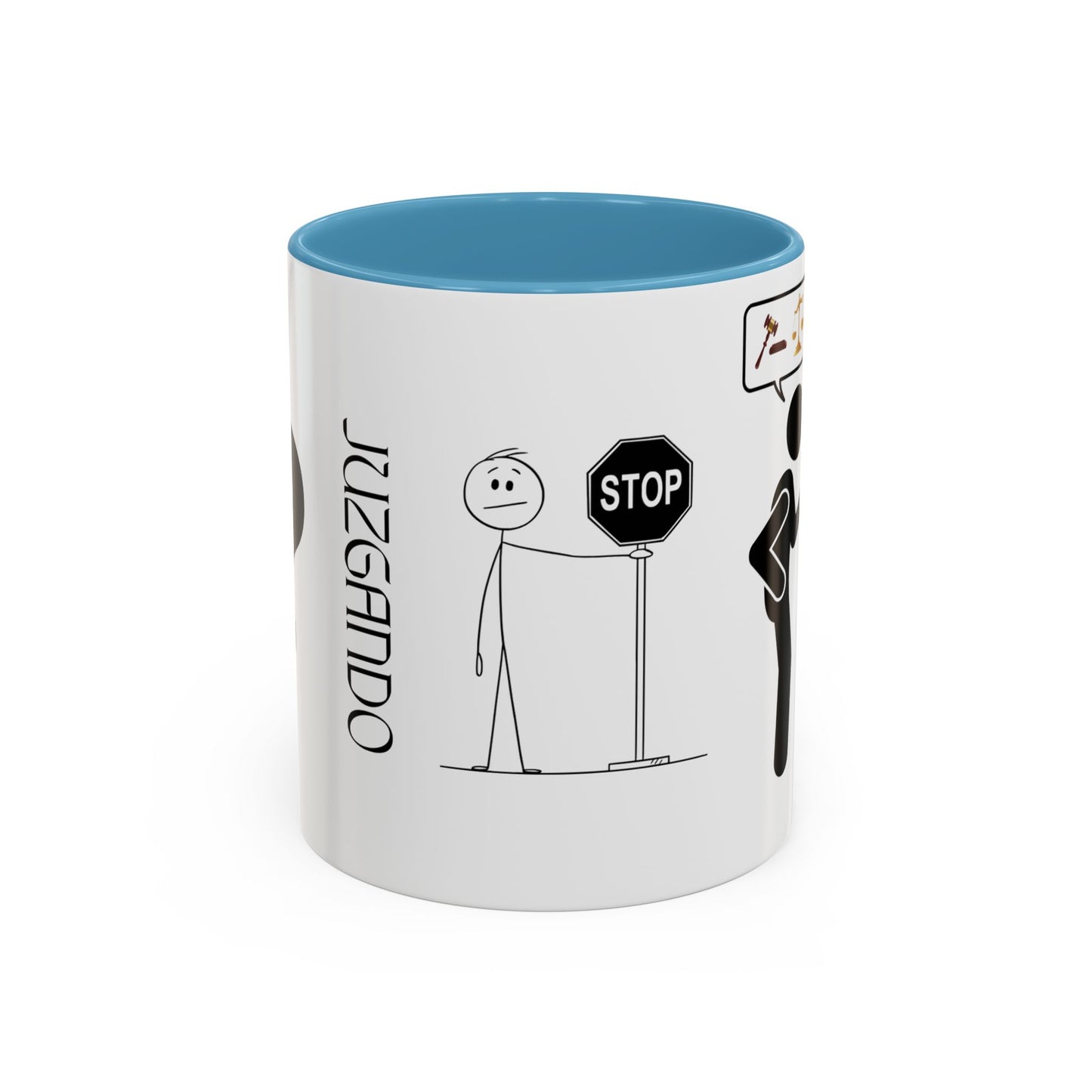 JUZGANDO Coffee Mug for Everyday Laughs, Funny Gift for Coffee Lovers, Quirky Office Mug, Unique Holiday Gift, Playful Drinkware