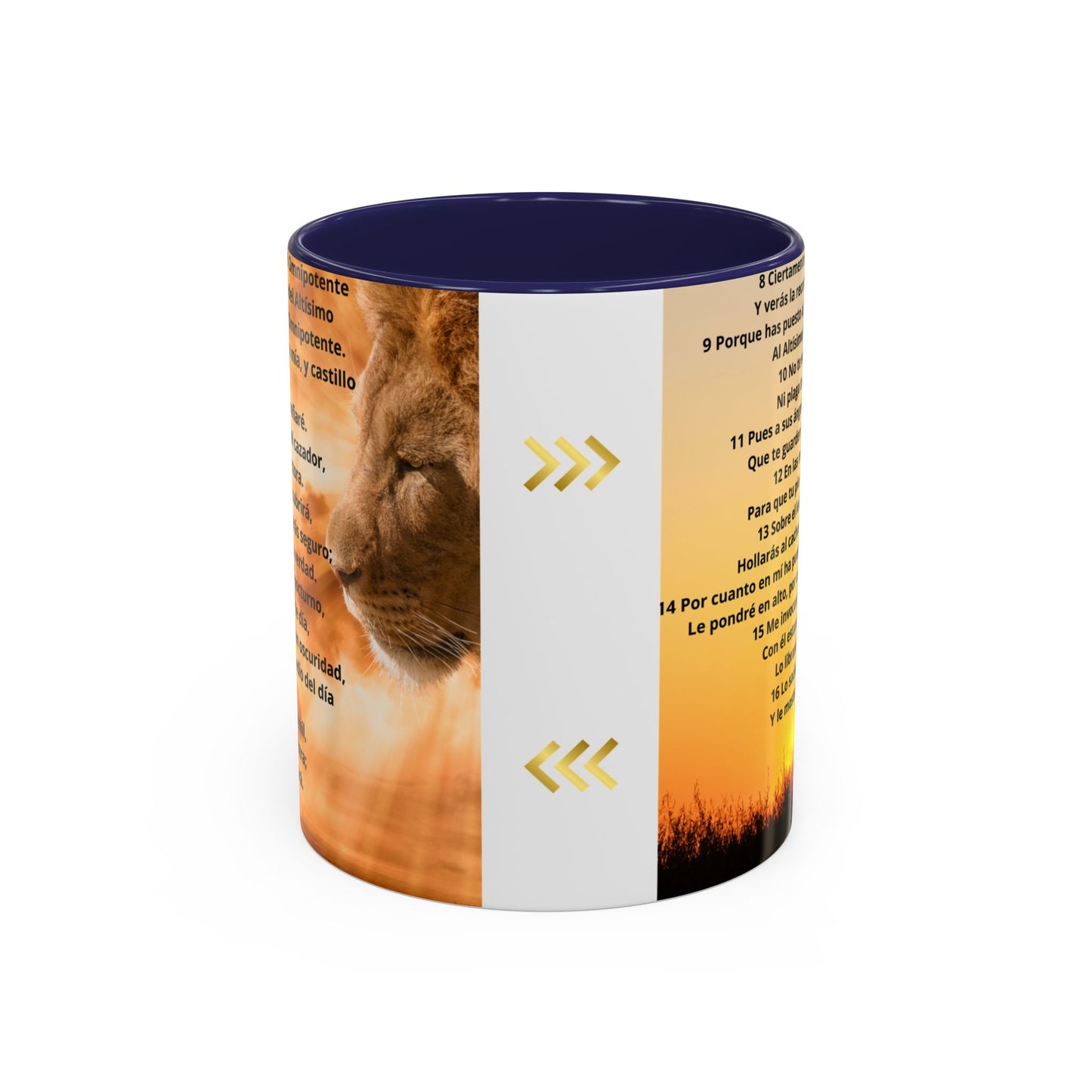 SALMO 91 Inspirational Coffee Mug, Motivational Mug, Gift for Coffee Lovers, Cozy Morning Vibes, Religious Gift