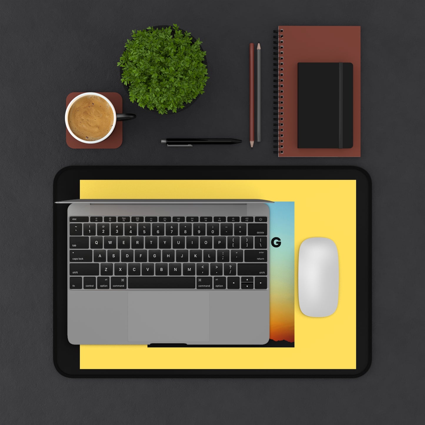 NEW DAY NEW BEGINNING A NEW ME Desk Mat