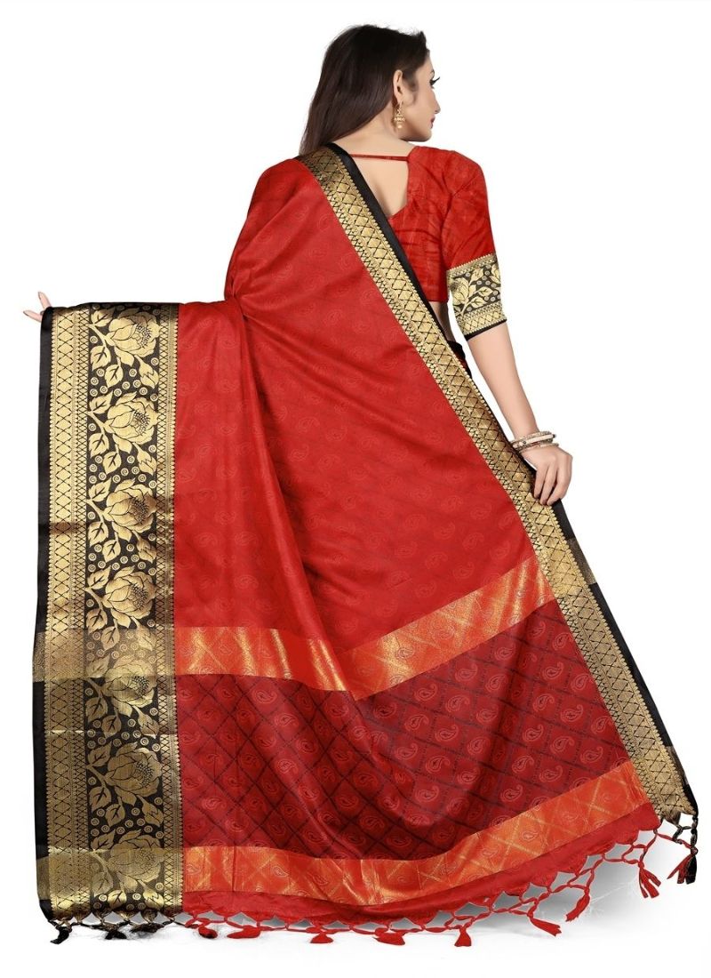 Generic Women's Cotton Silk,Jacquard,Poly Silk