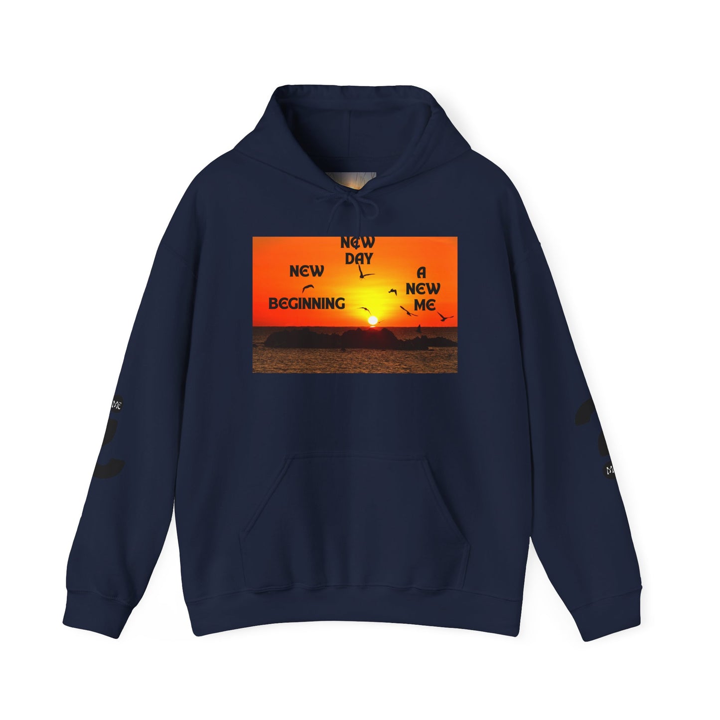 New Day, New Me Motivational Hoodie - Cozy Unisex Sweatshirt for Inspiration, Self-Care, Fitness Goals, Gift for Him, Her