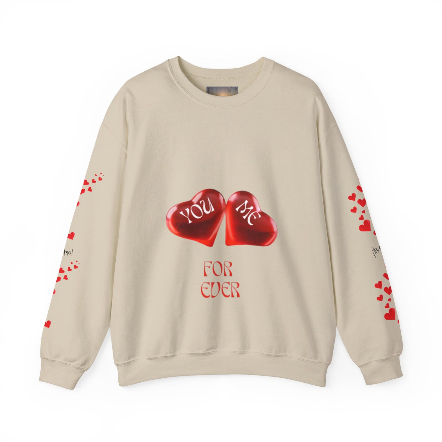 YOU AND ME Romantic Crewneck Sweatshirt, Valentine's Day Gift, Heart Sweatshirt, Unisex Love Hoodie, Couples Apparel