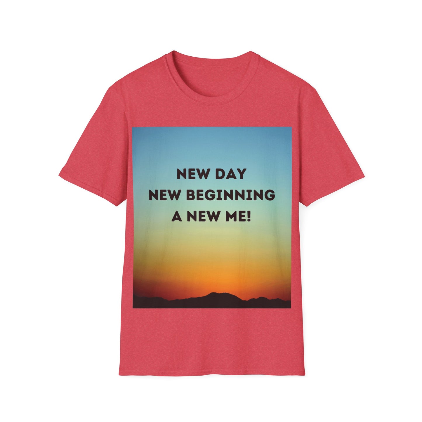 NEW DAY NEW BEGINNING A NEW ME Unisex Softstyle T-Shirt