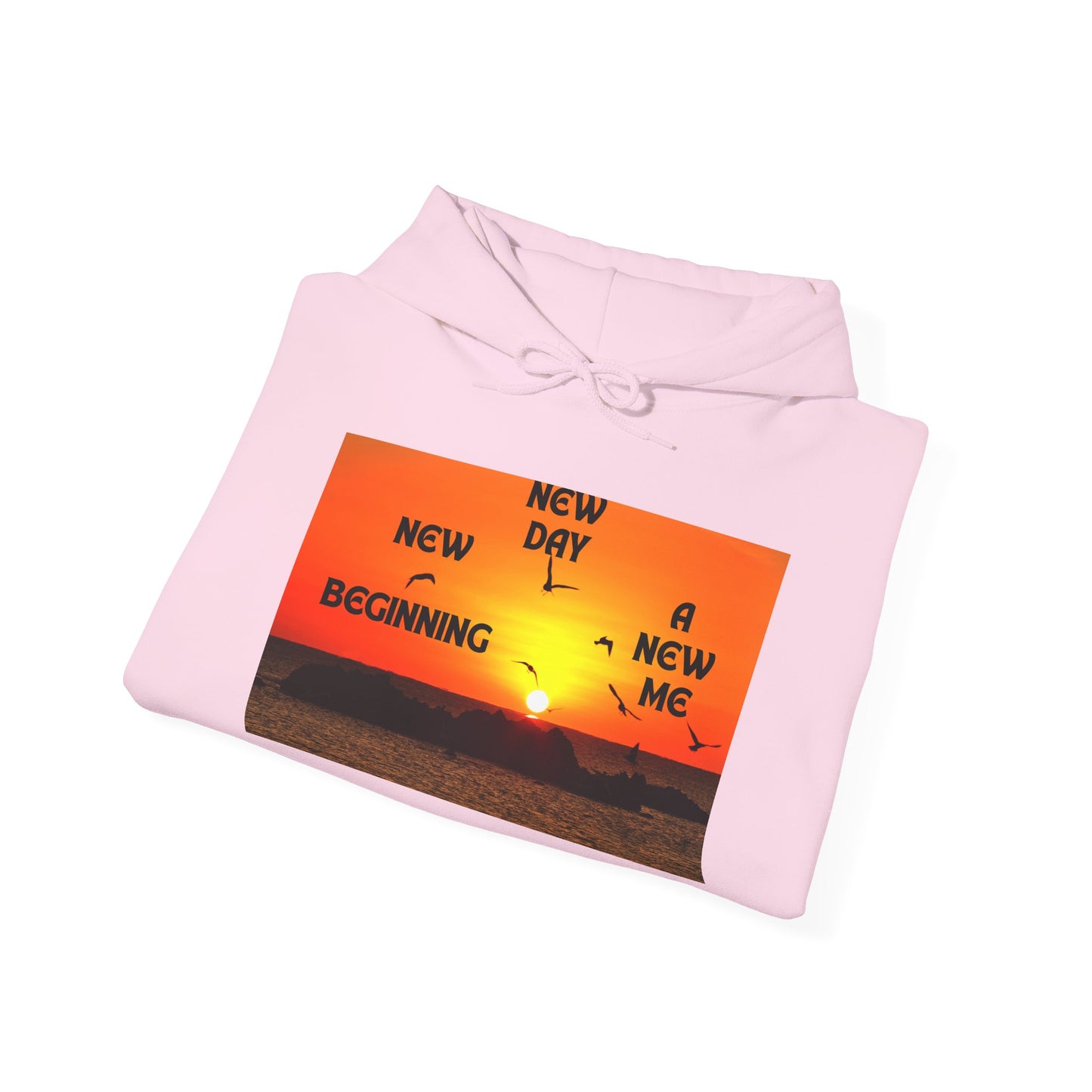 New Day, New Me Motivational Hoodie - Cozy Unisex Sweatshirt for Inspiration, Self-Care, Fitness Goals, Gift for Him, Her