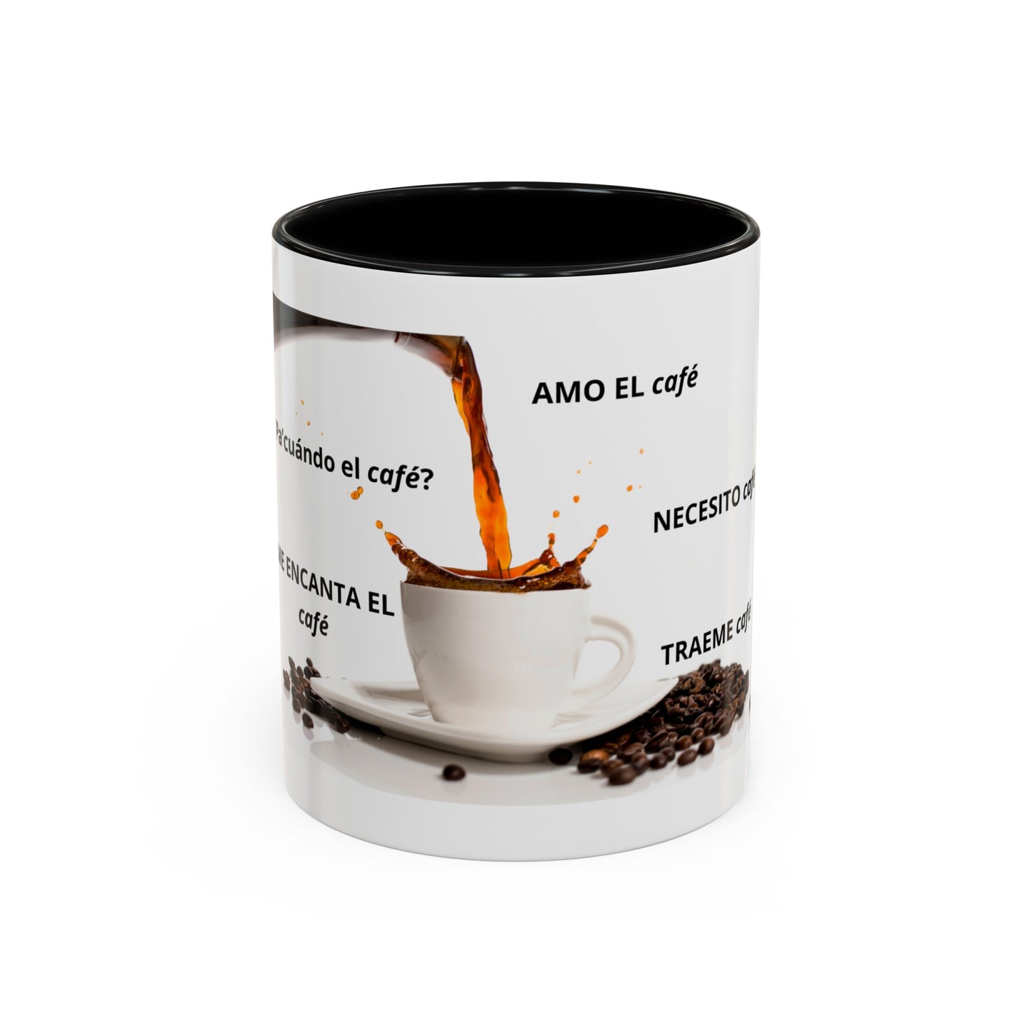 NEW ME IM AMO EL café Accent Coffee Mug (11, 15oz)